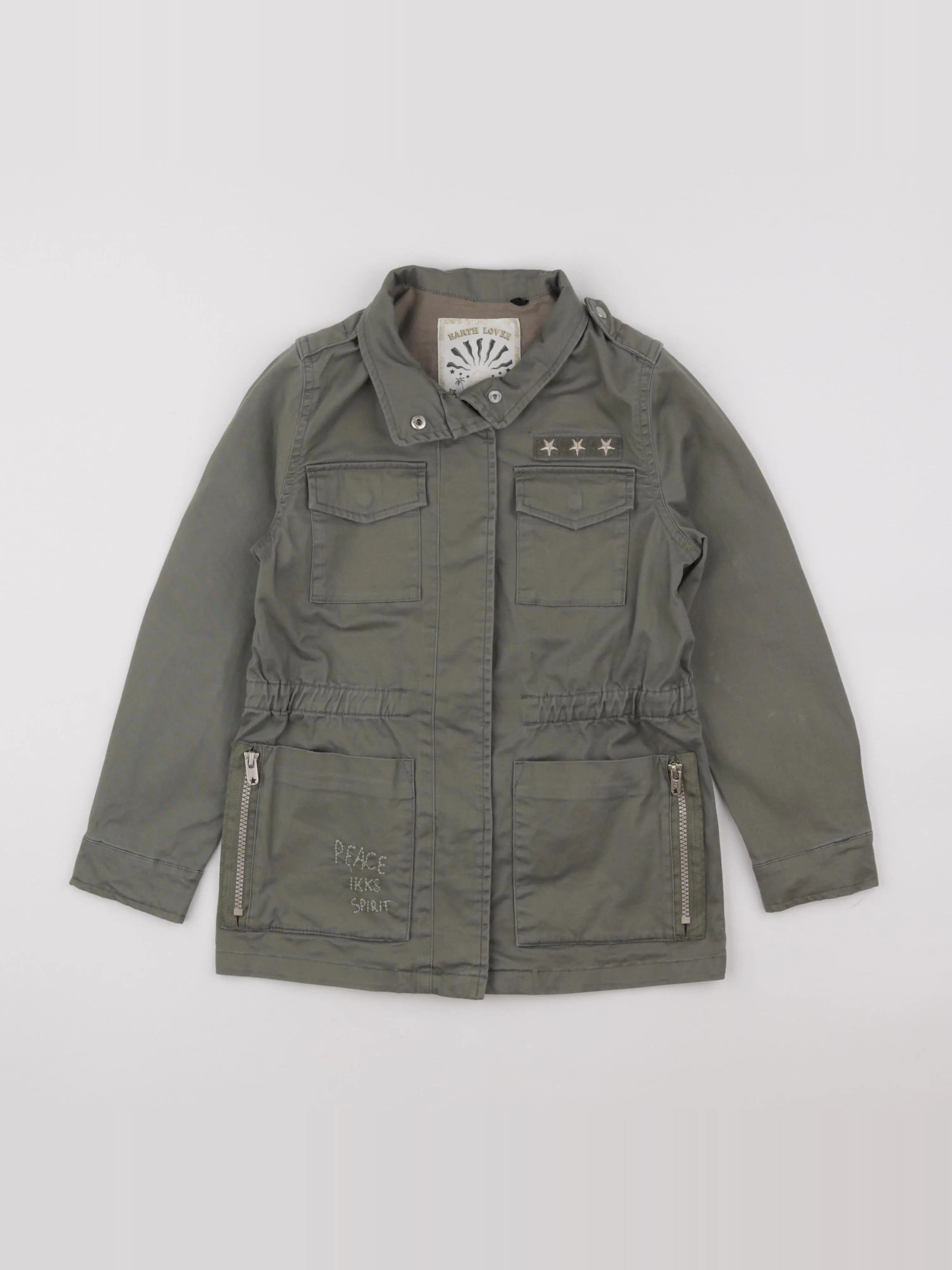 IKKS - veste imprimé au dos vert - 8 ans