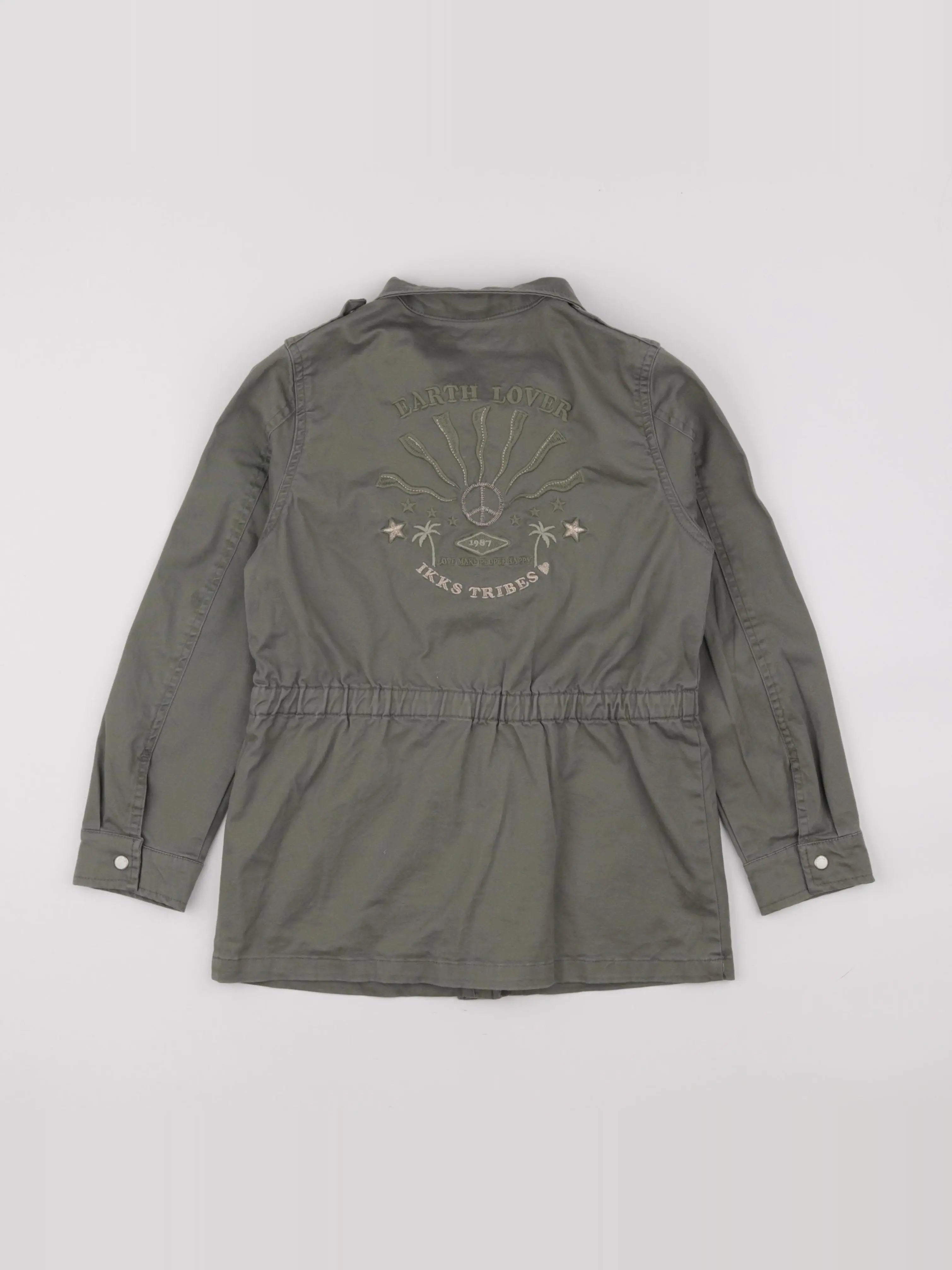 IKKS - veste imprimé au dos vert - 8 ans