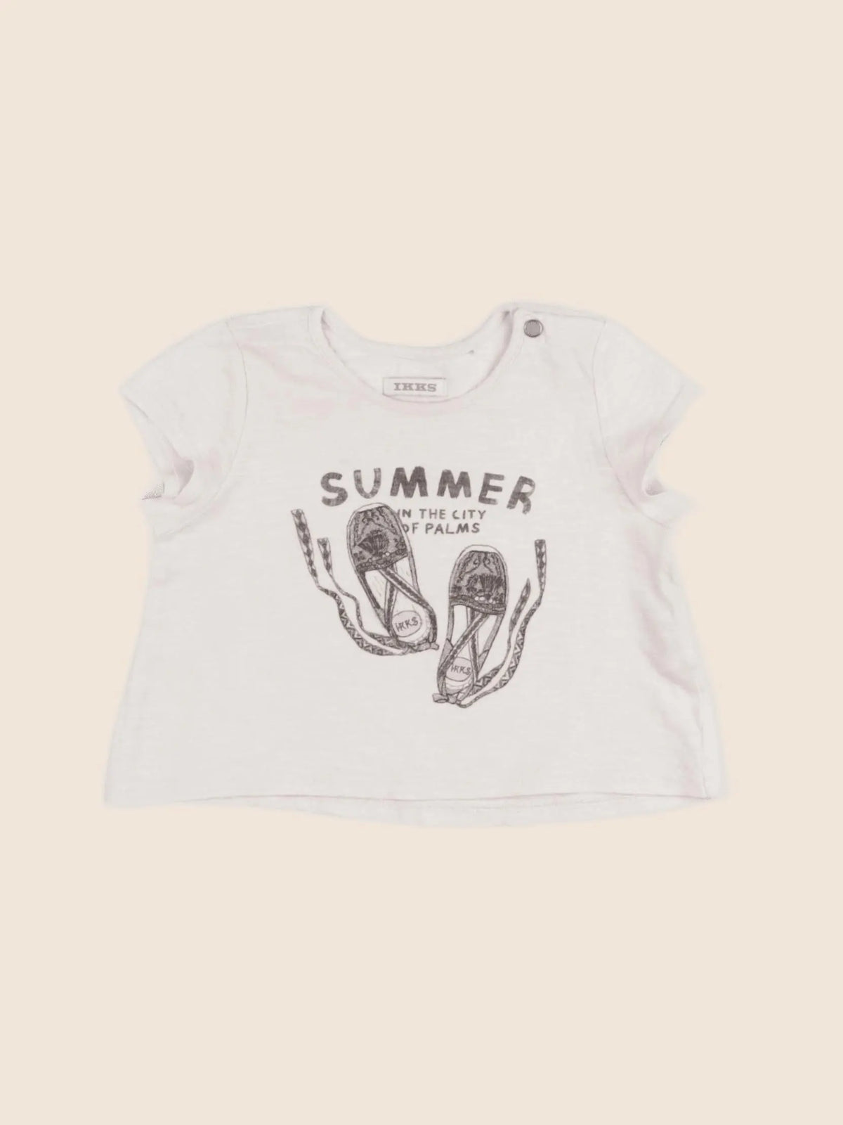 IKKS - tee-shirt beige - 6 mois