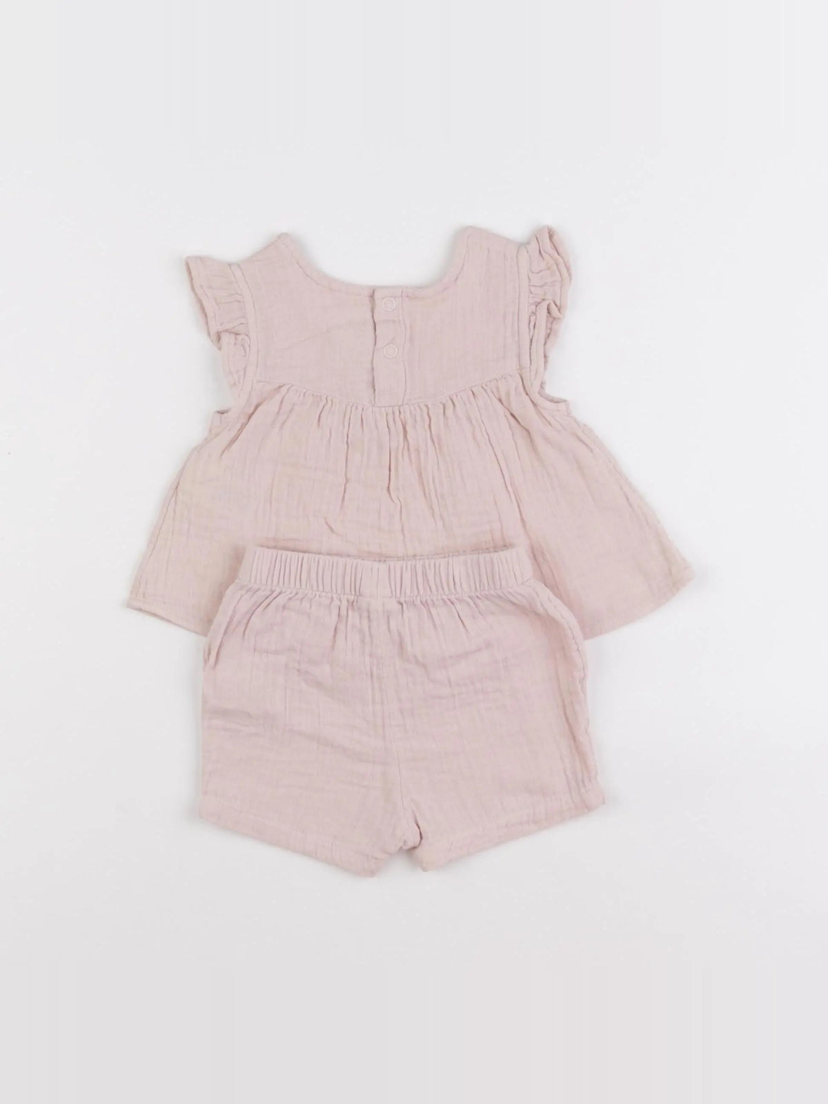 Petit Bateau - ensemble rose - 3 mois