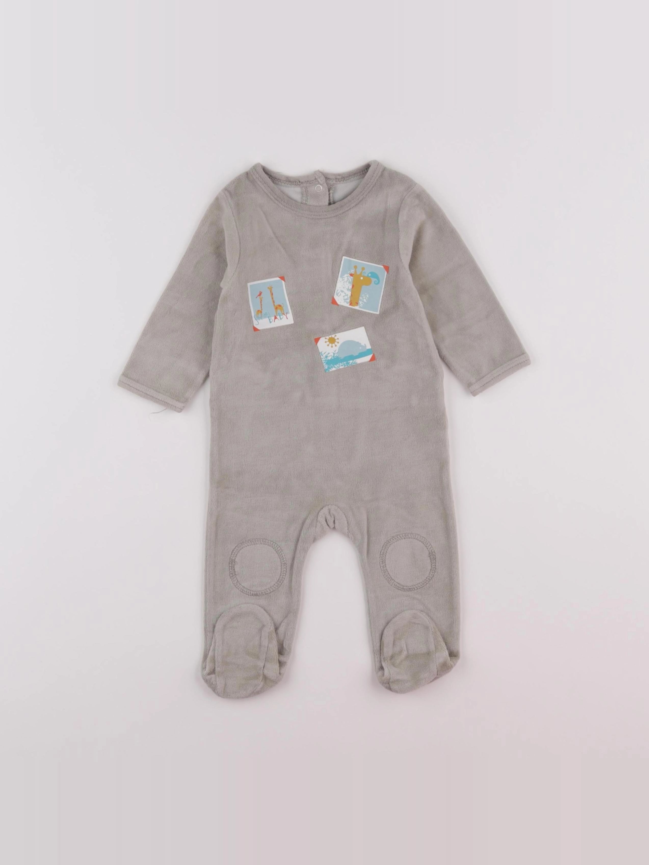 Vertbaudet - pyjama marron - 6 mois