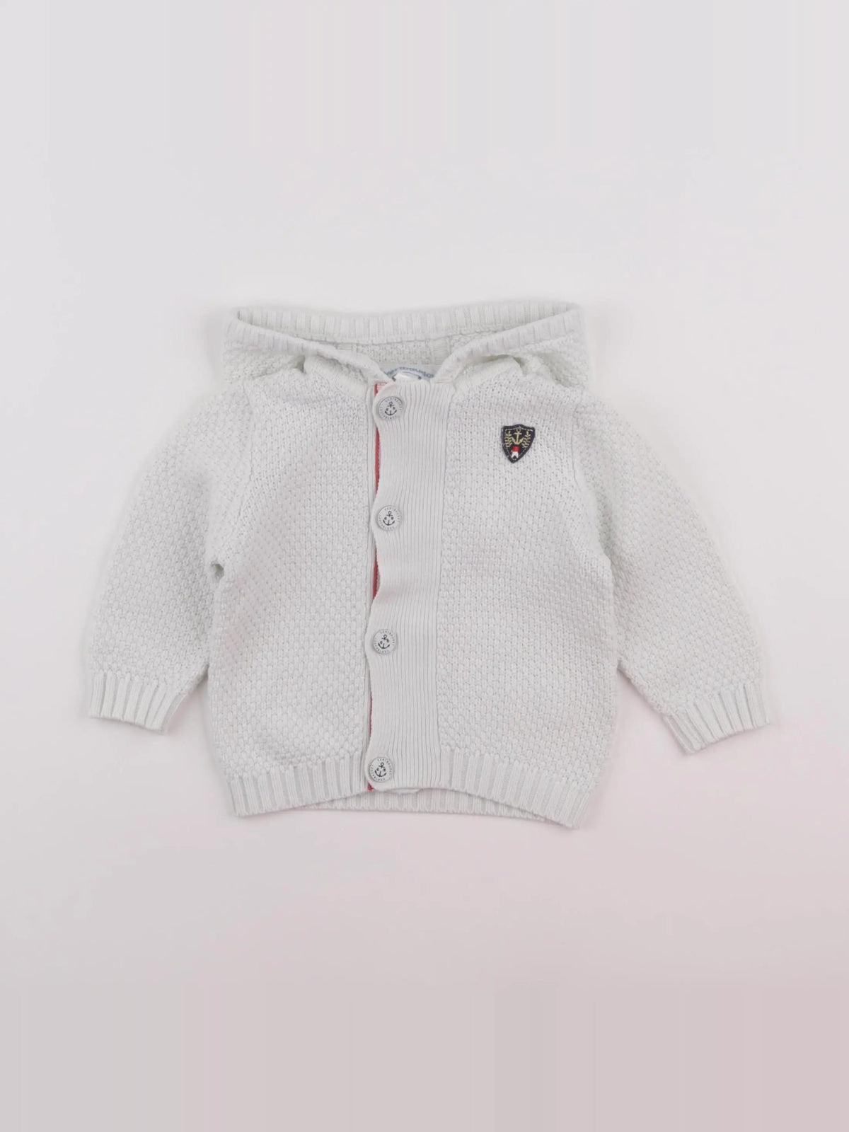 Vertbaudet - gilet blanc - 12 mois