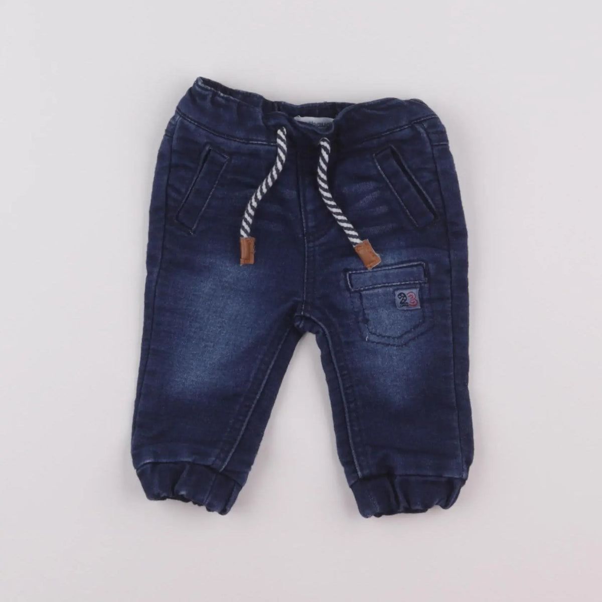 Vertbaudet - jean bleu - 3 mois