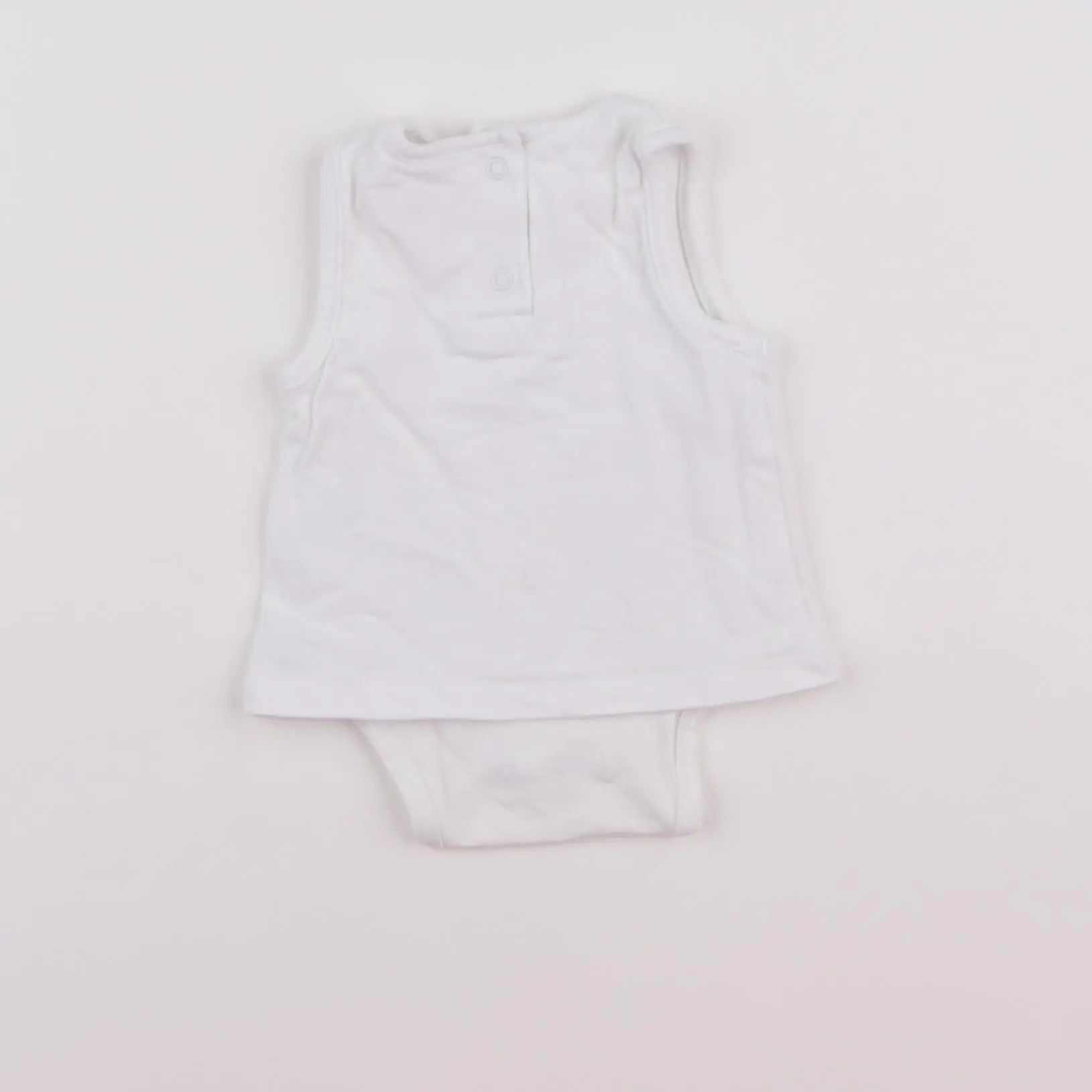 Vertbaudet - body tee-shirt blanc - 1 mois