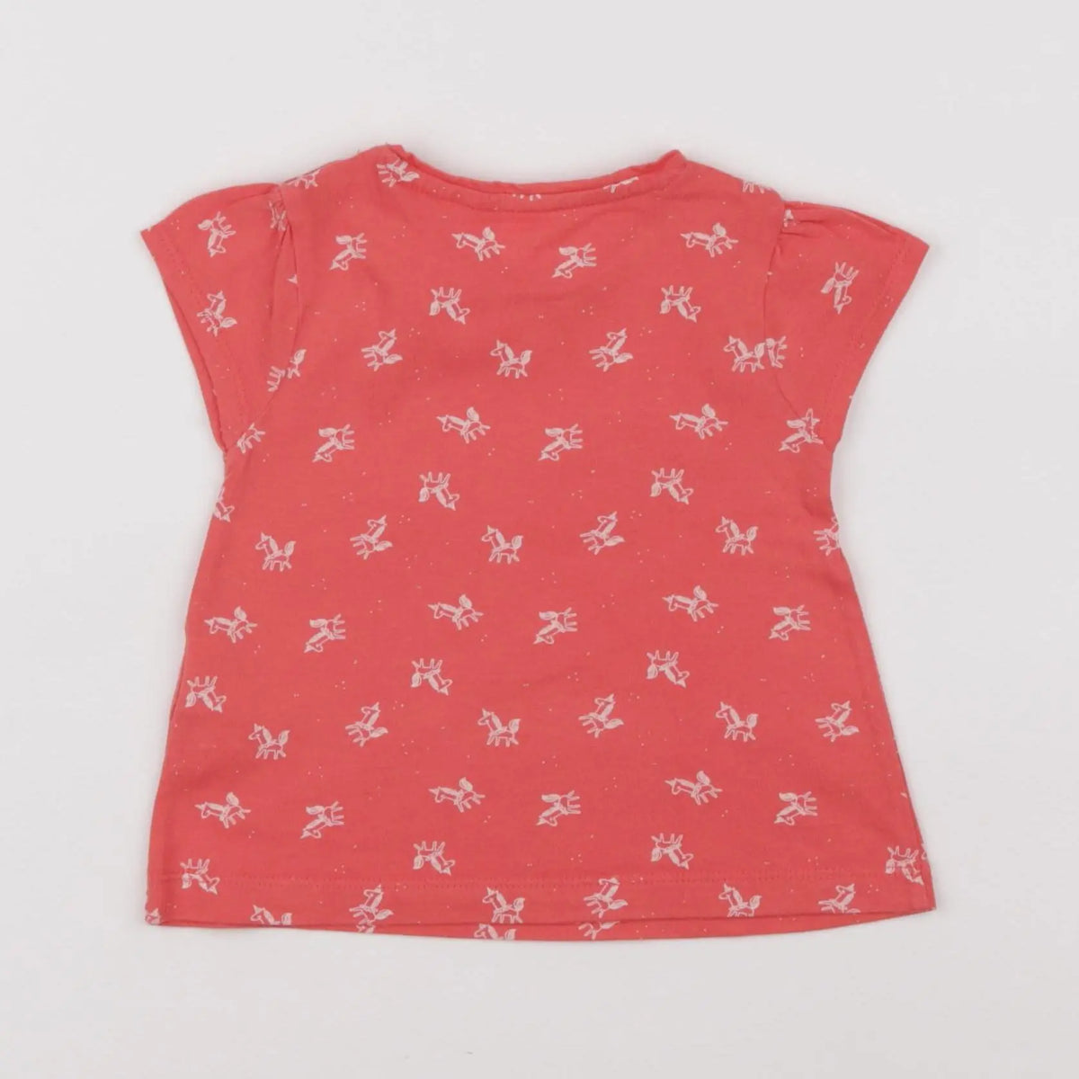 Vertbaudet - tee-shirt rose - 9 mois
