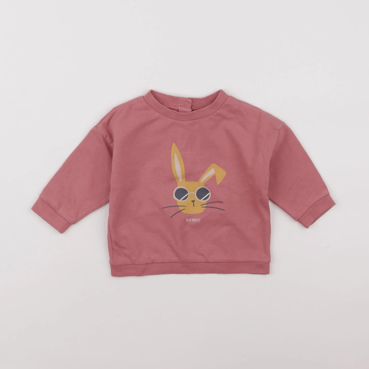 Vertbaudet - sweat rose - 12 mois