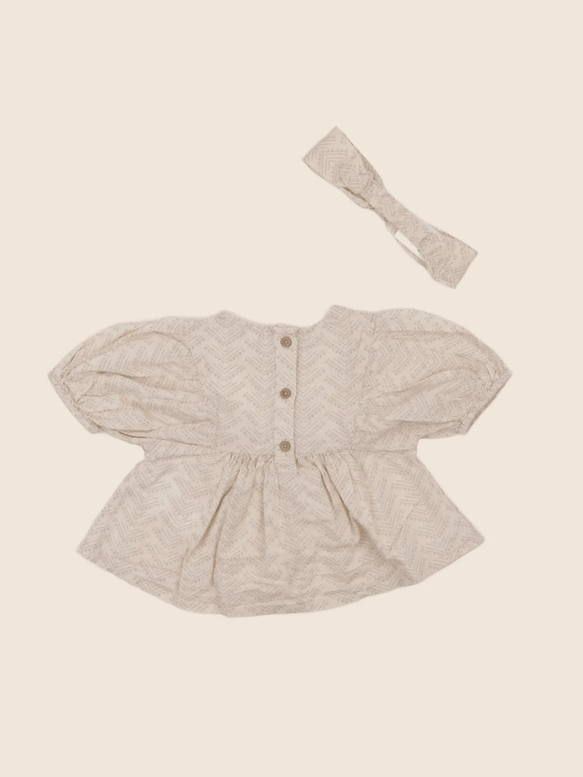 Vertbaudet - blouse beige - 12 mois