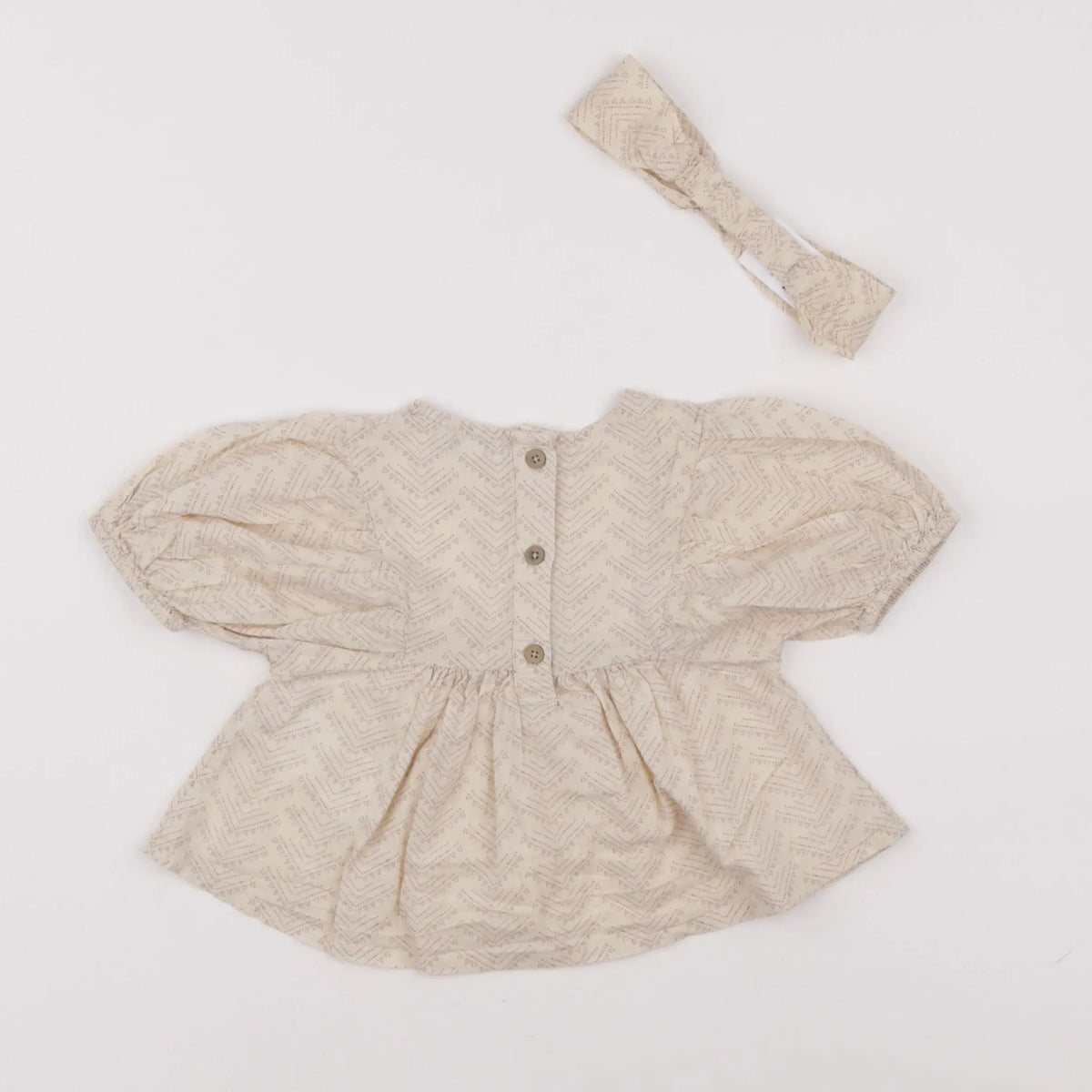 Vertbaudet - blouse beige - 12 mois