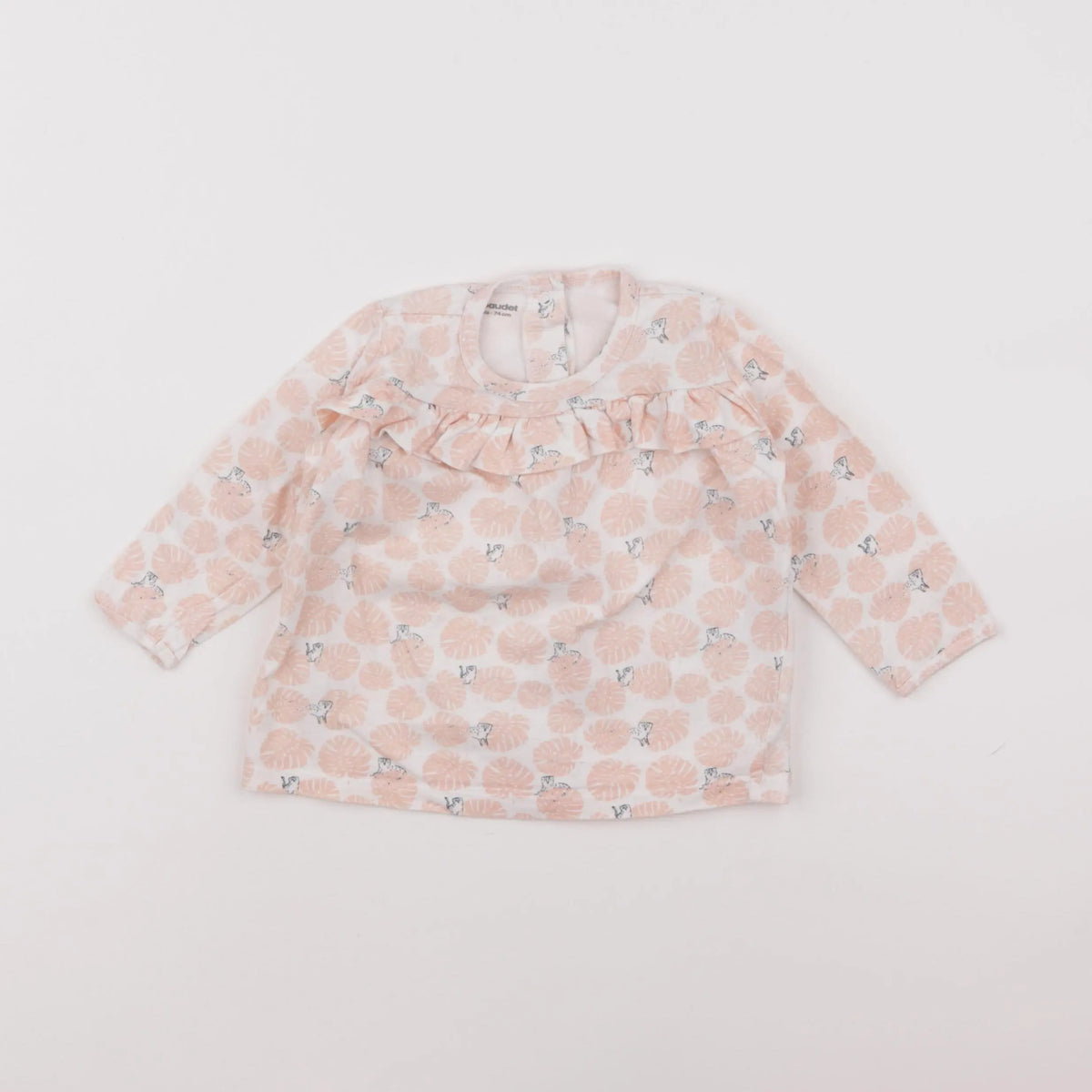 Vertbaudet - tee-shirt rose - 12 mois