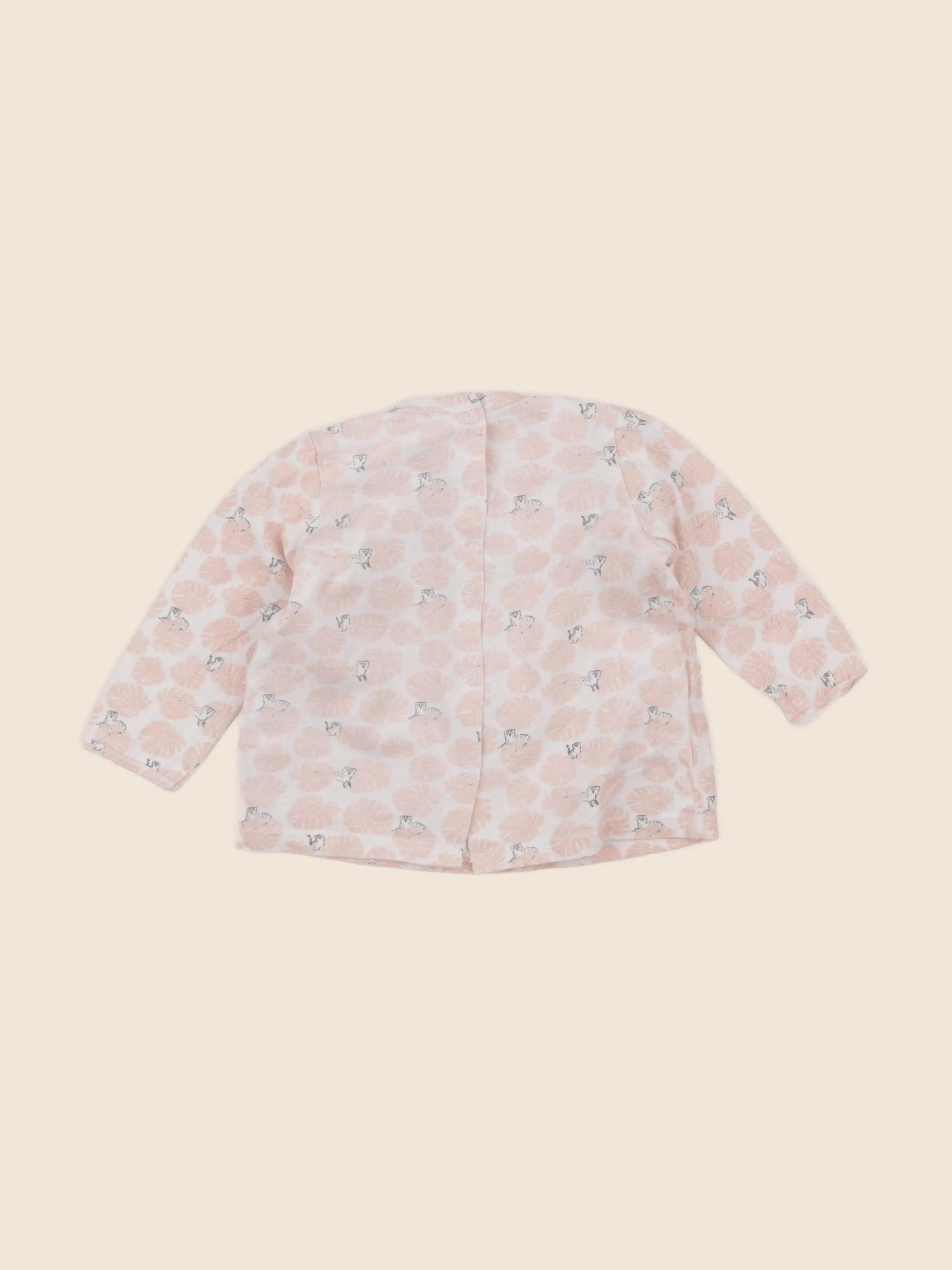 Vertbaudet - tee-shirt rose - 12 mois