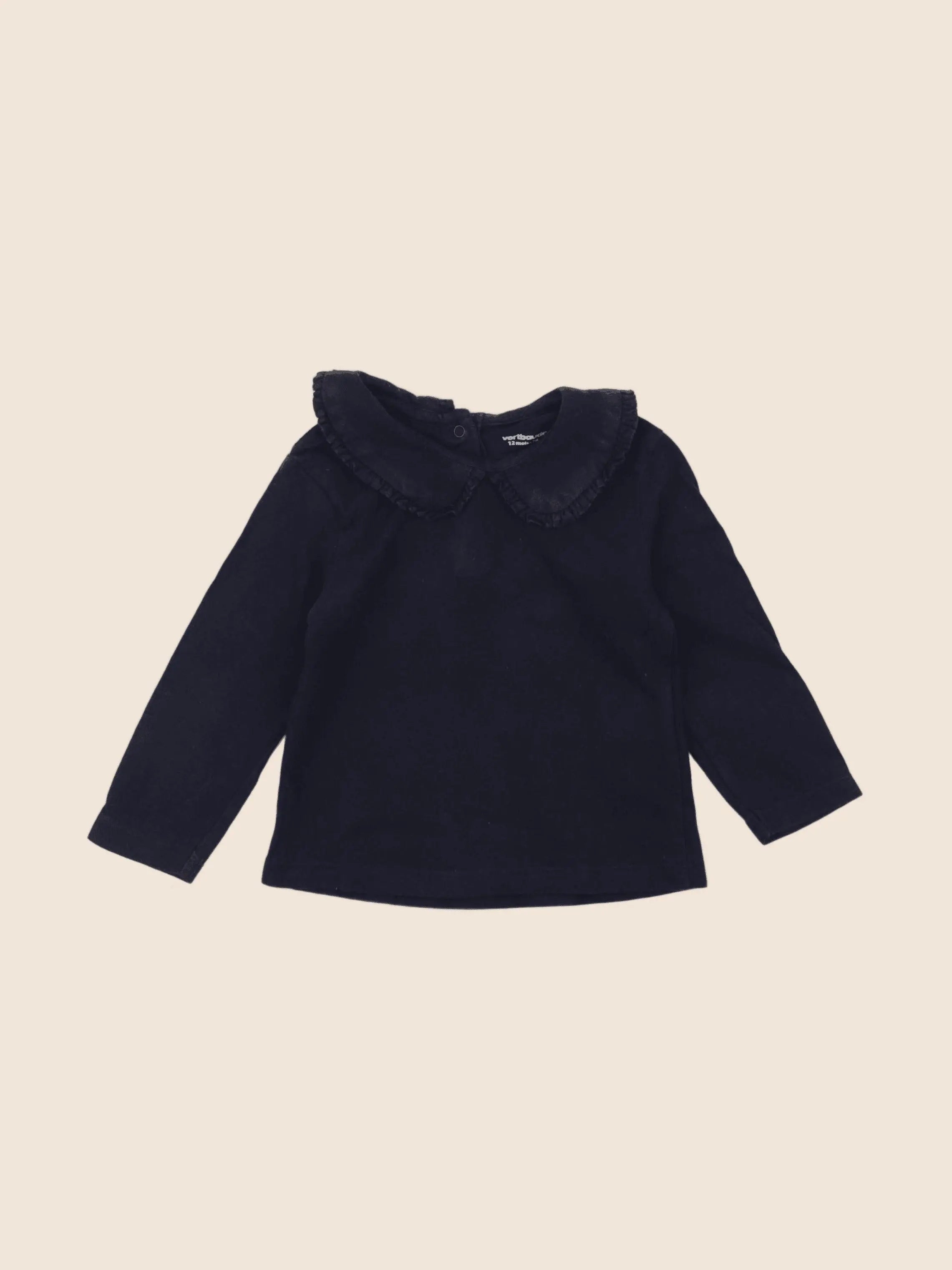 Vertbaudet - tee-shirt bleu - 12 mois