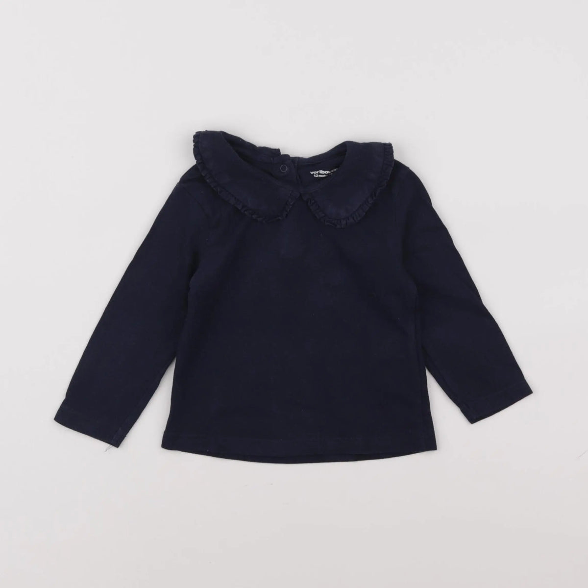 Vertbaudet - tee-shirt bleu - 12 mois