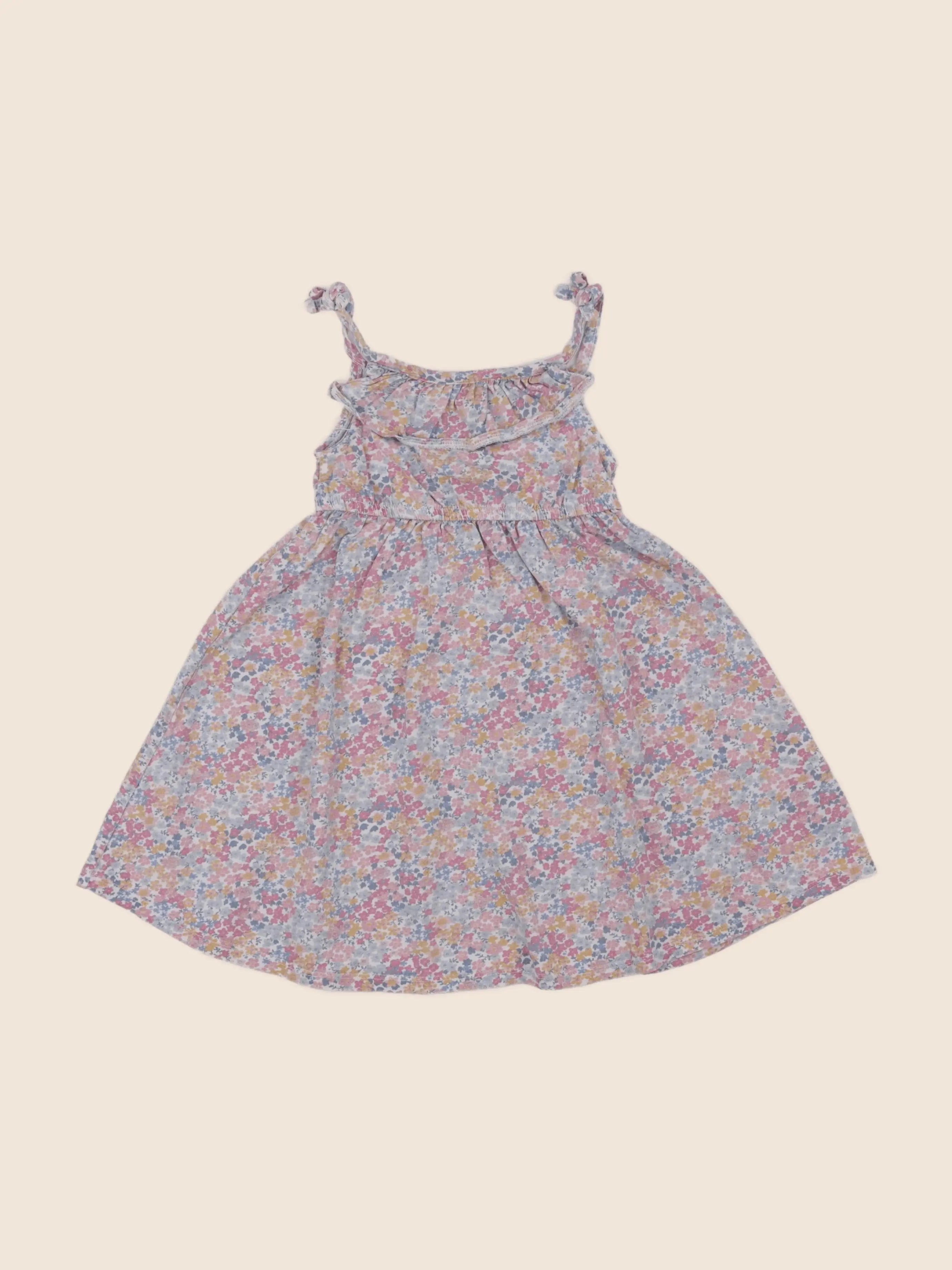 Vertbaudet - robe multicolore, rose - 2 ans