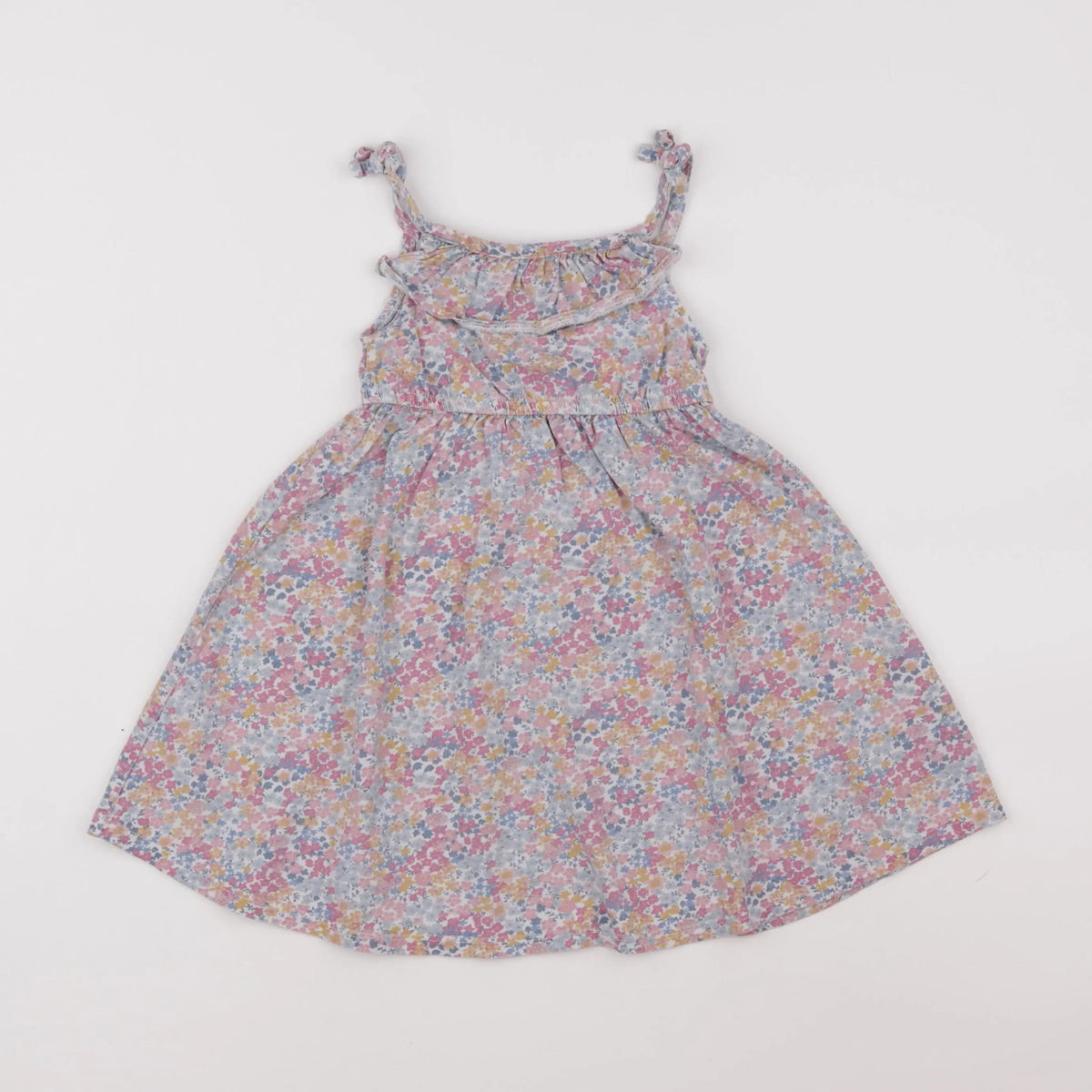 Vertbaudet - robe multicolore, rose - 2 ans