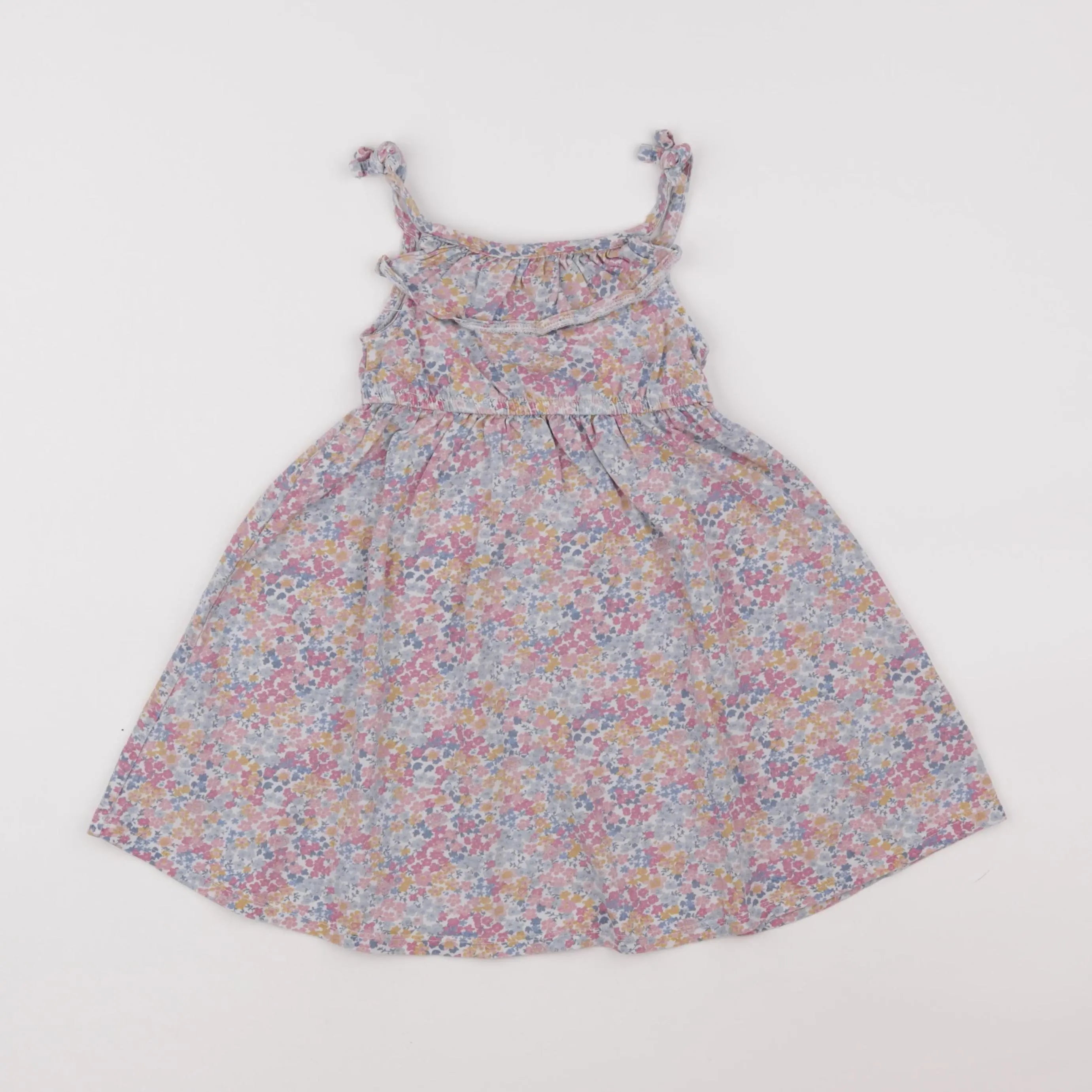 Vertbaudet - robe multicolore, rose - 2 ans