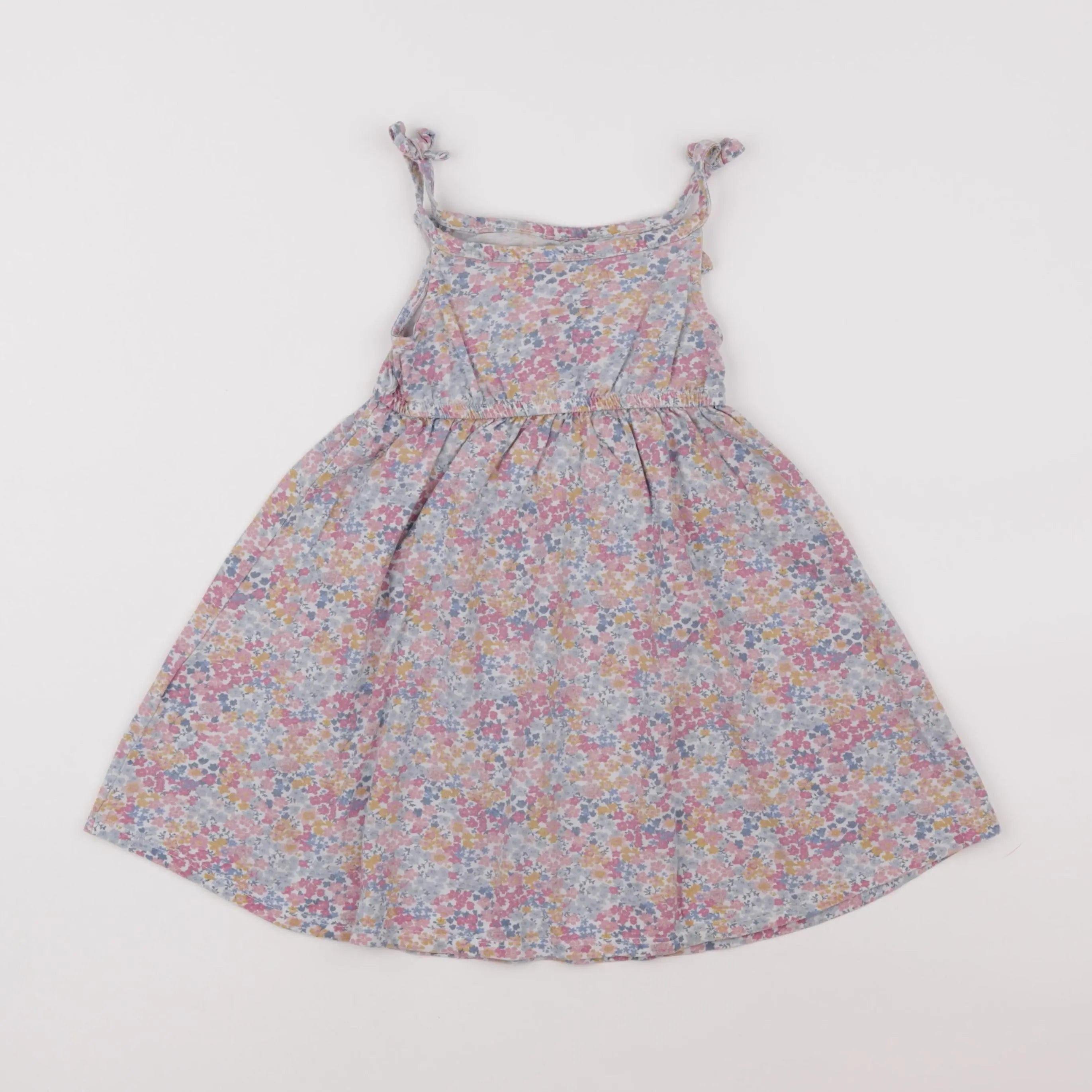 Vertbaudet - robe multicolore, rose - 2 ans