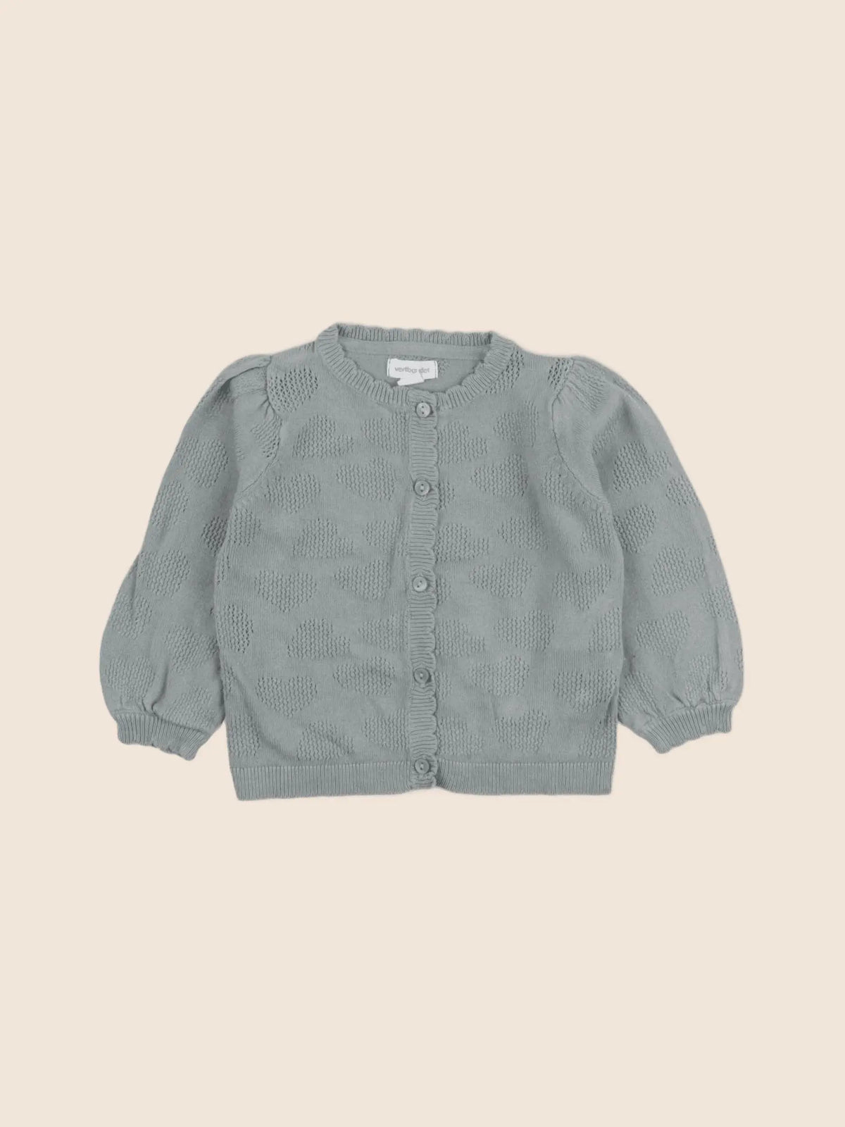 Vertbaudet - gilet vert - 6 mois