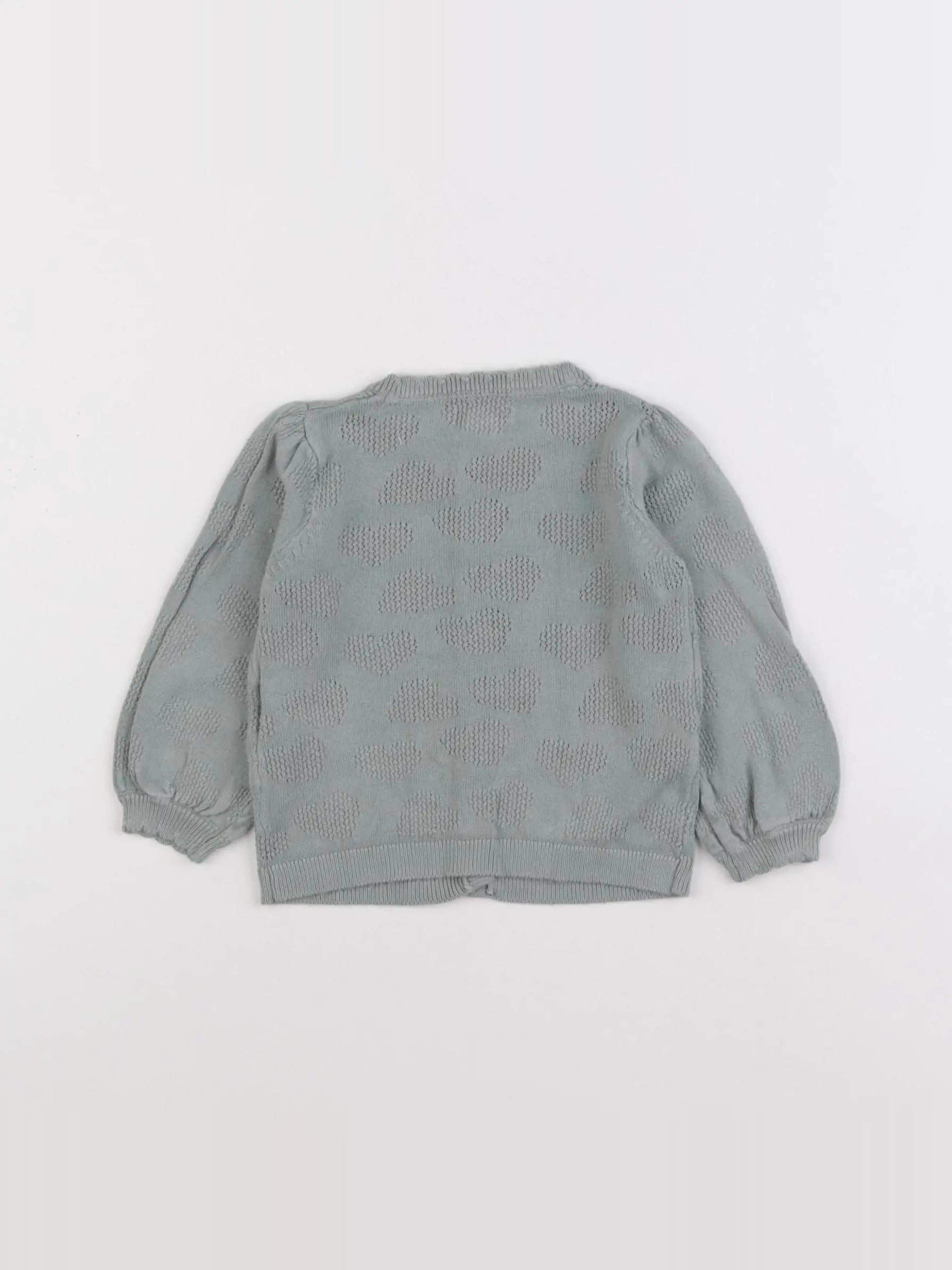 Vertbaudet - gilet vert - 6 mois