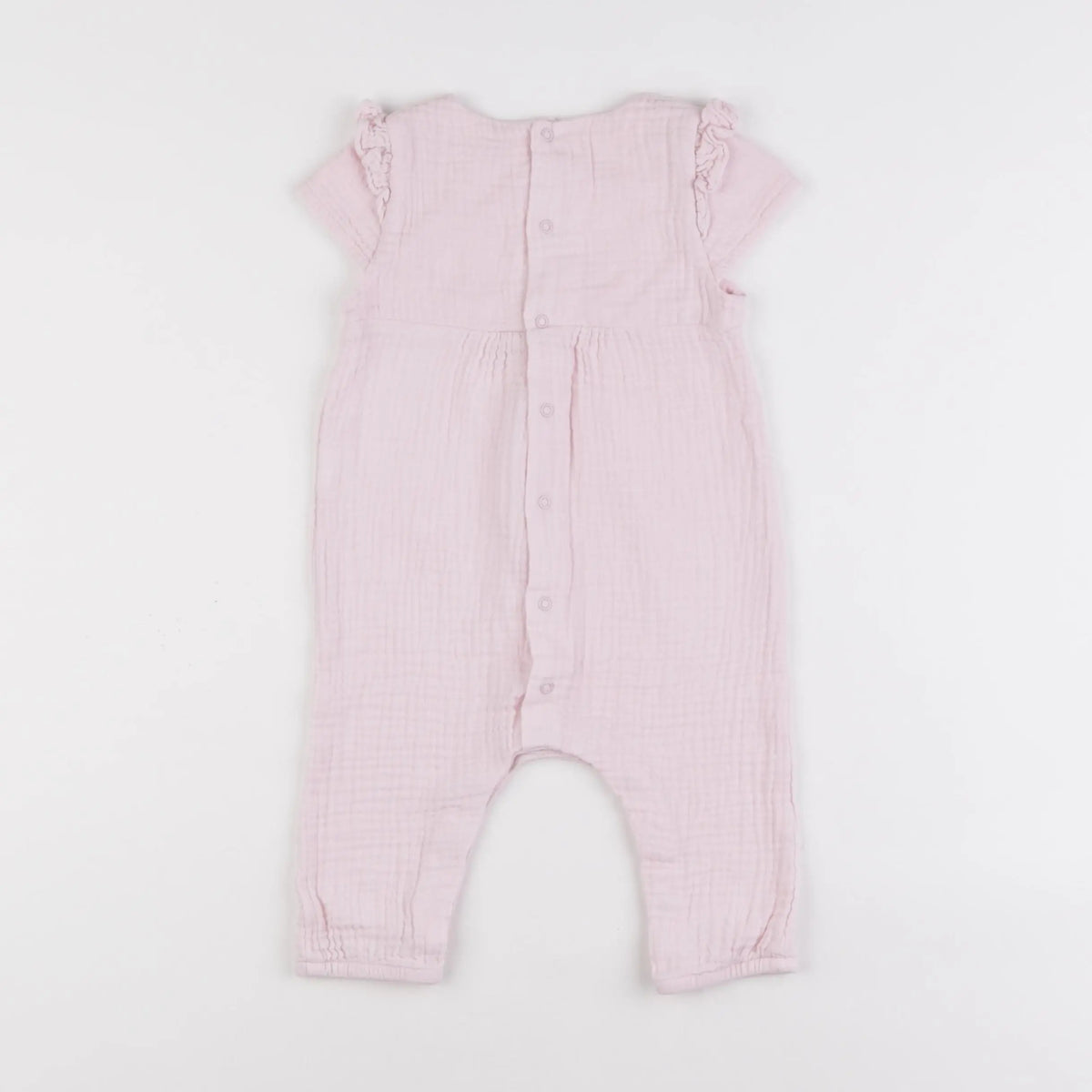 Vertbaudet - combinaison rose - 9 mois
