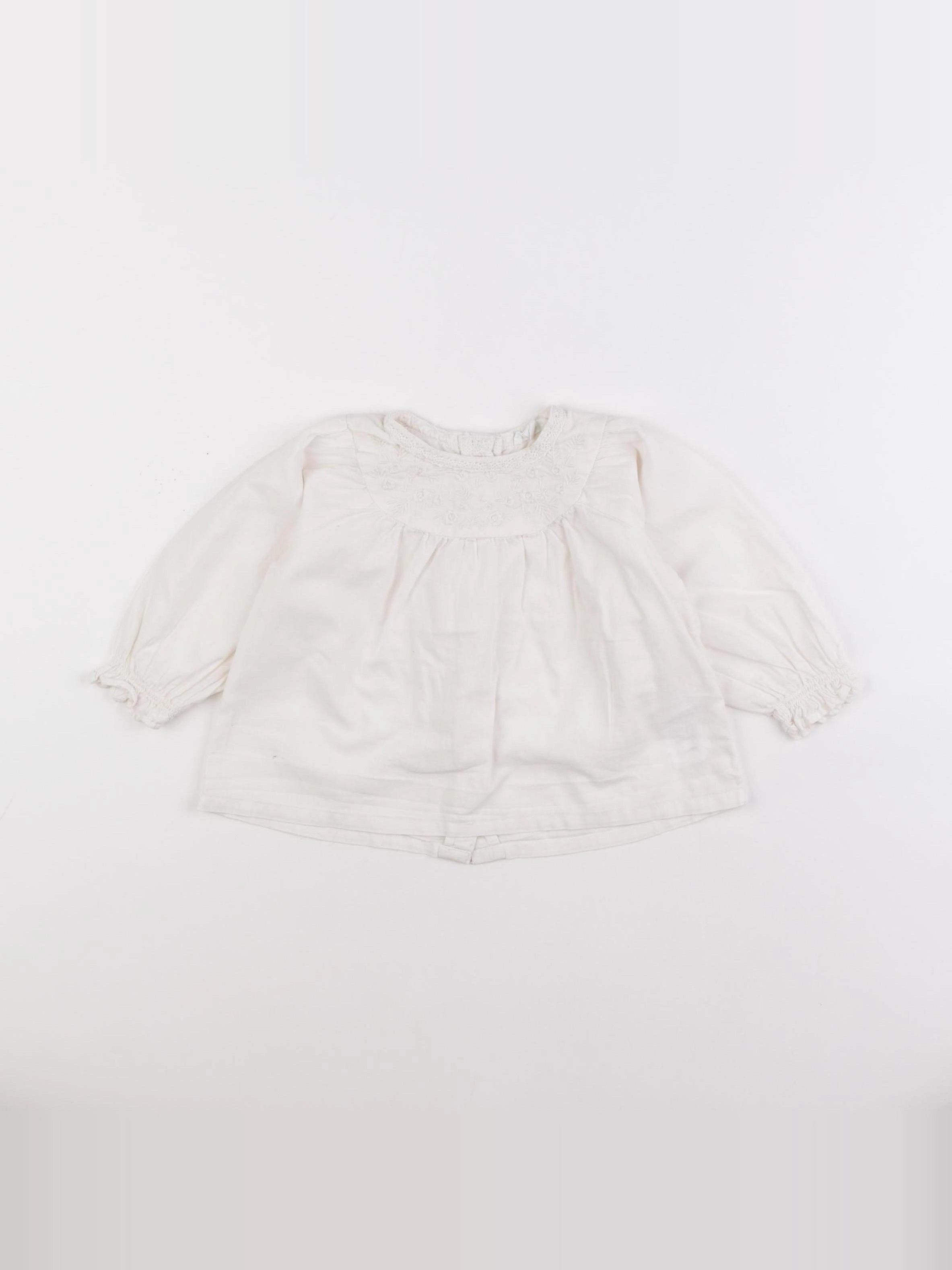 Vertbaudet - blouse beige - 9 mois