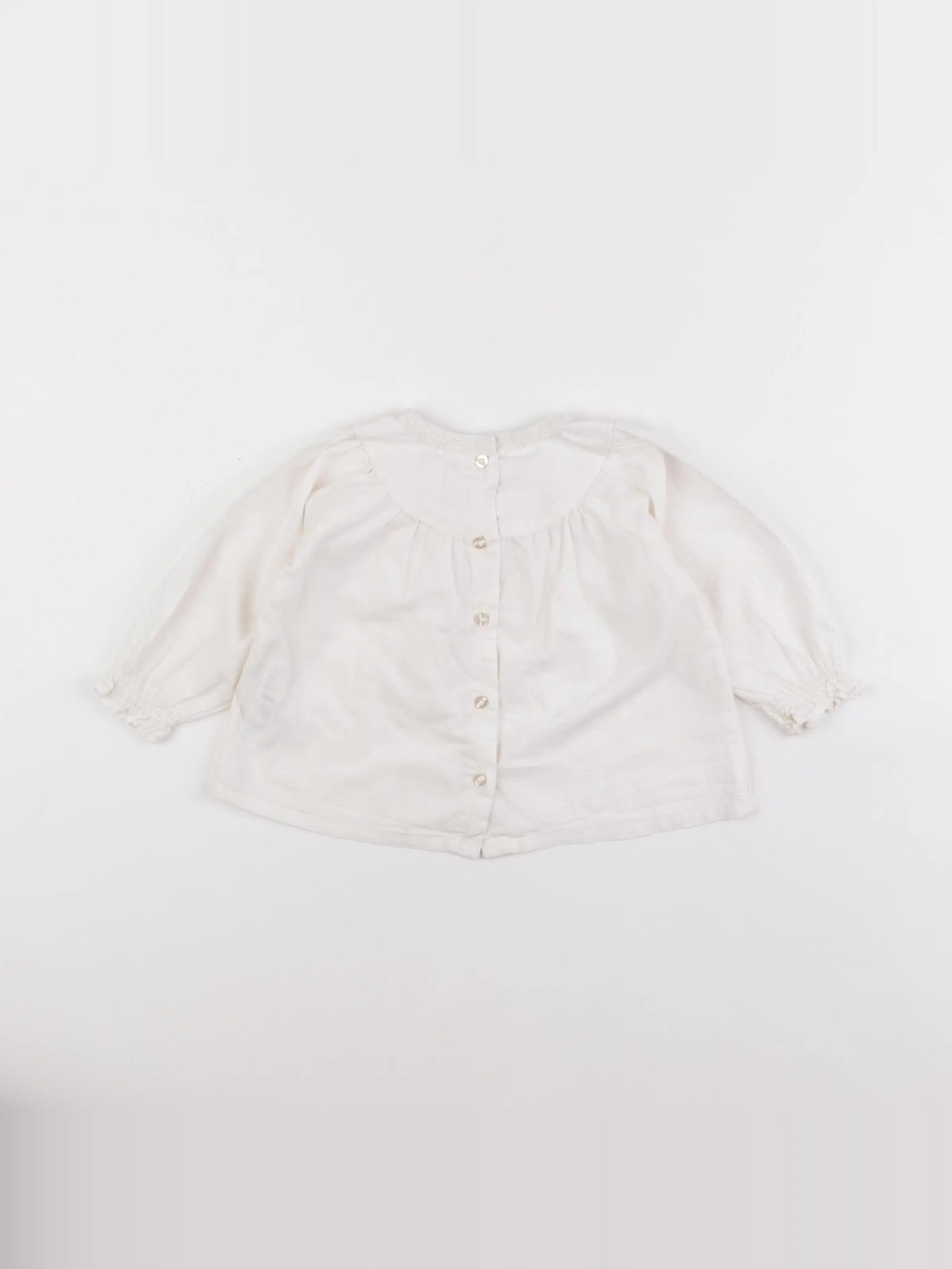 Vertbaudet - blouse beige - 9 mois