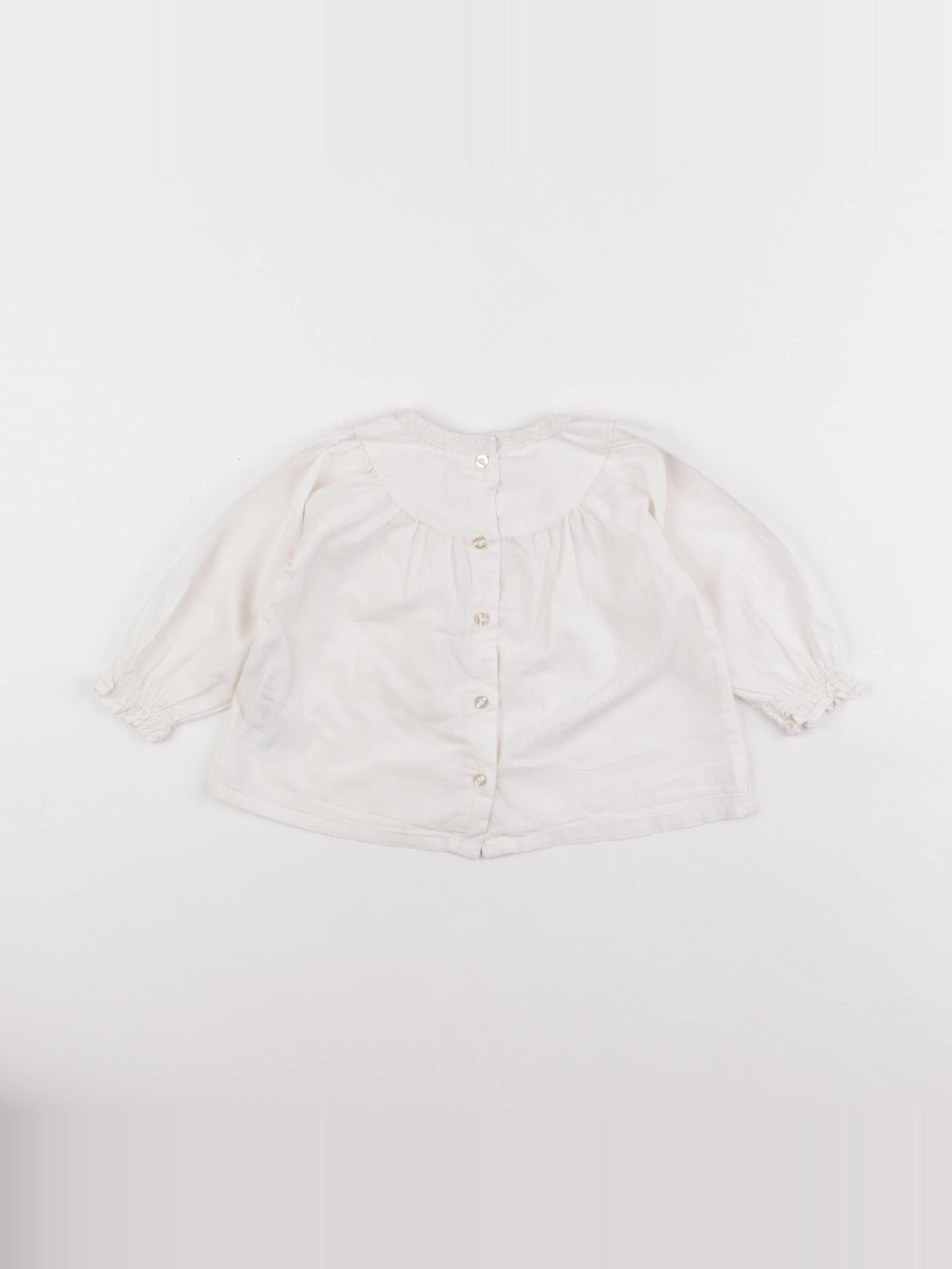 Vertbaudet - blouse beige - 9 mois