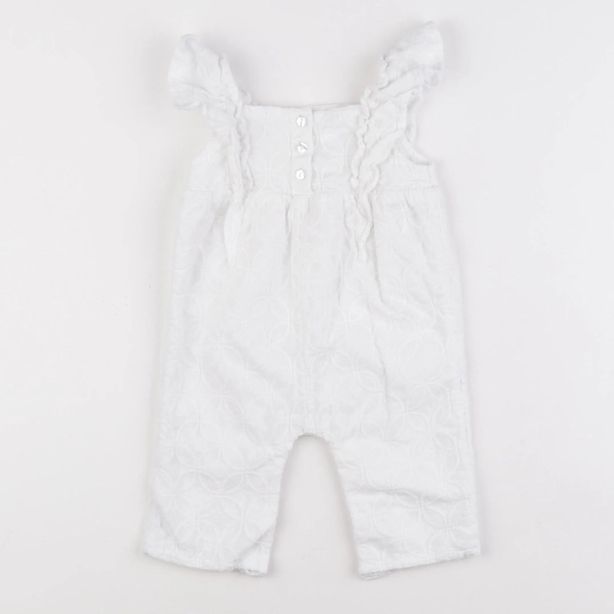 Vertbaudet - combinaison blanc - 9 mois