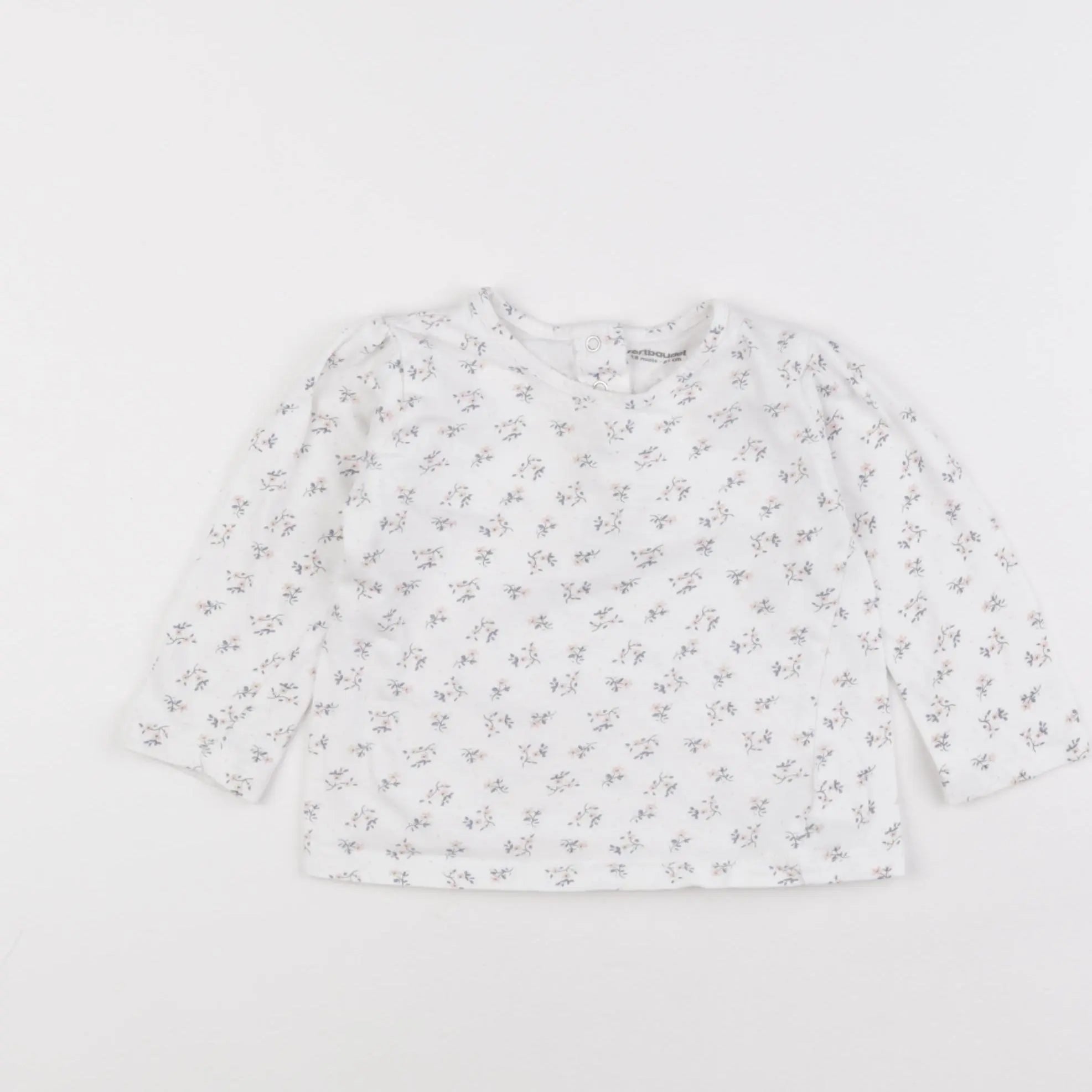 Vertbaudet - tee-shirt blanc - 18 mois