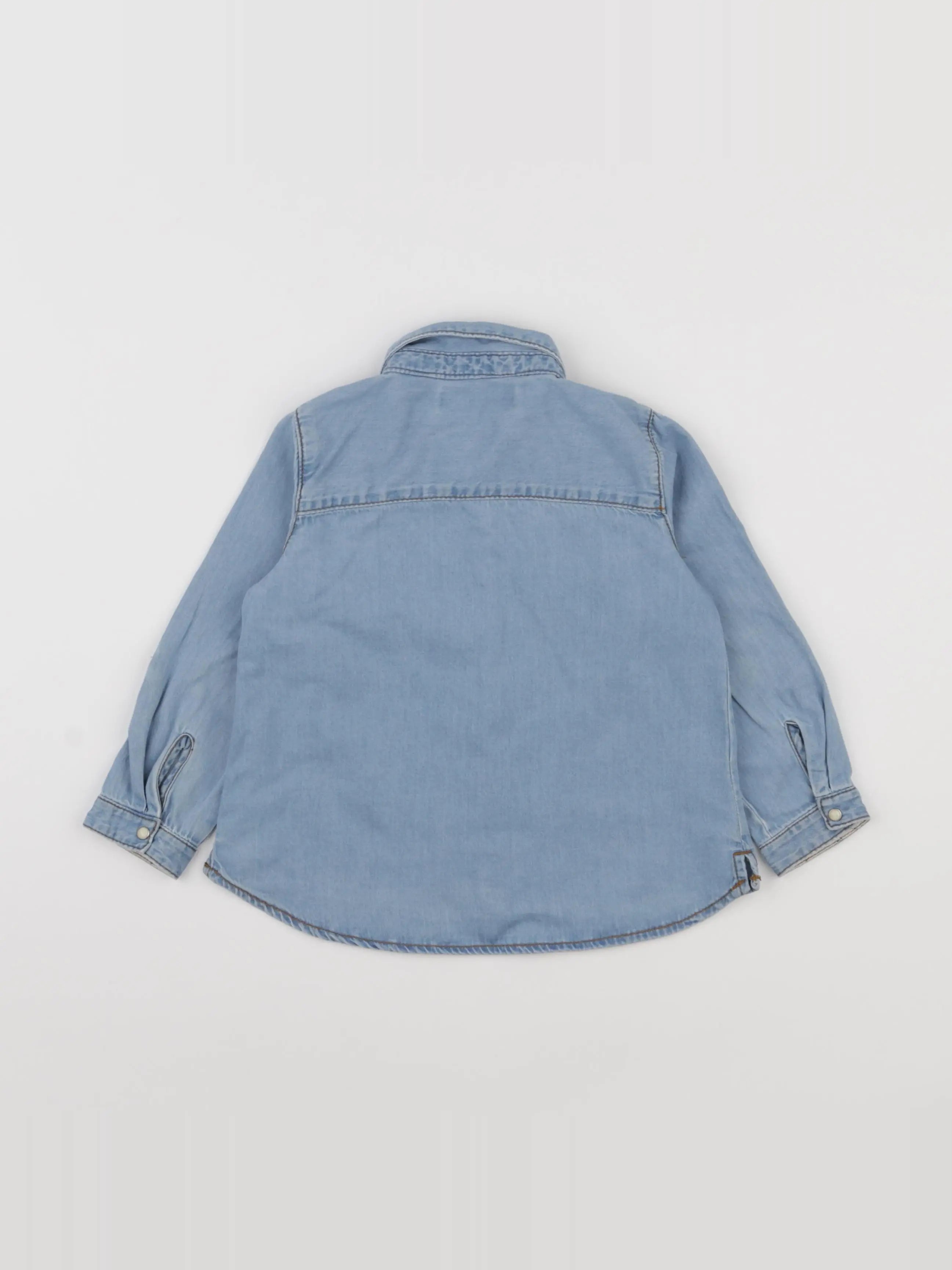 Zara - blouse bleu - 2/3 ans