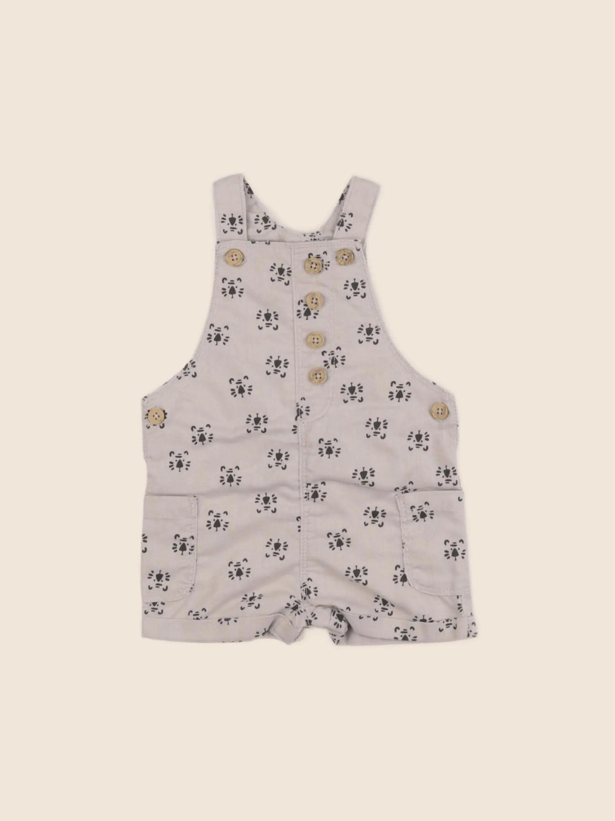 Vertbaudet - salopette beige - 6 mois