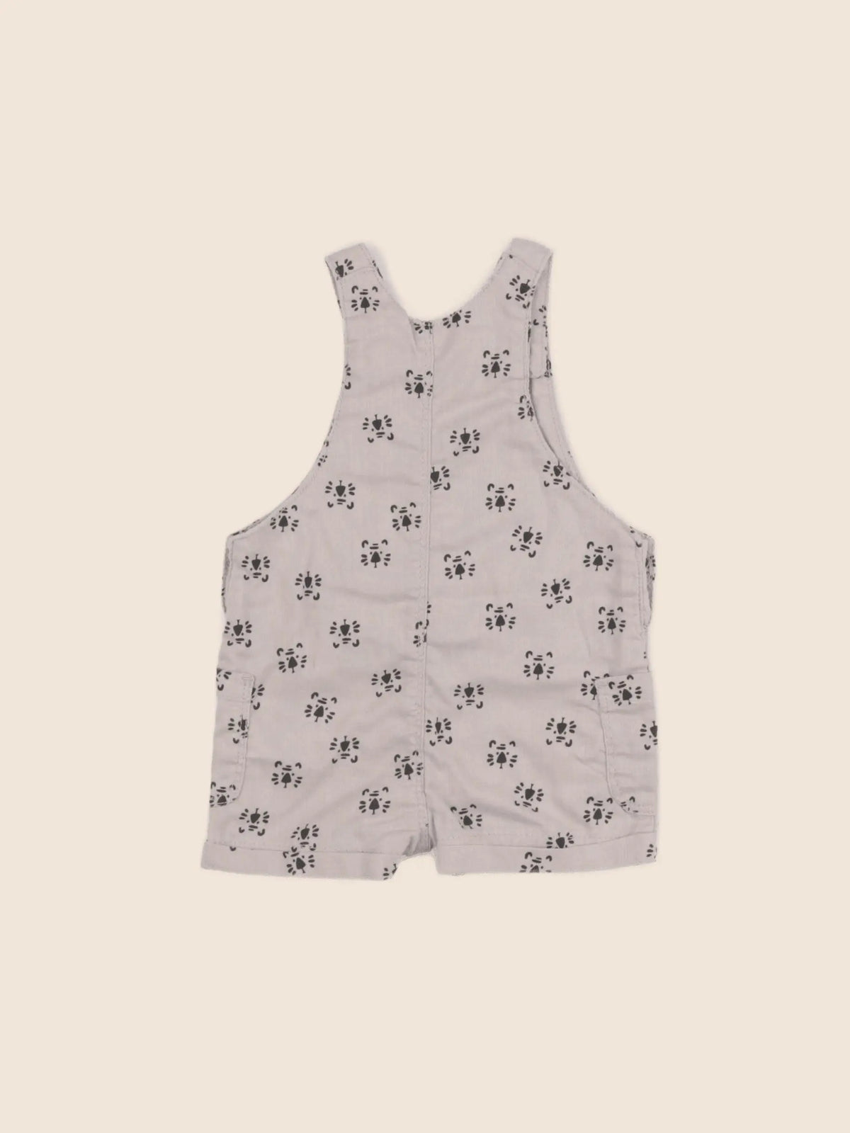 Vertbaudet - salopette beige - 6 mois