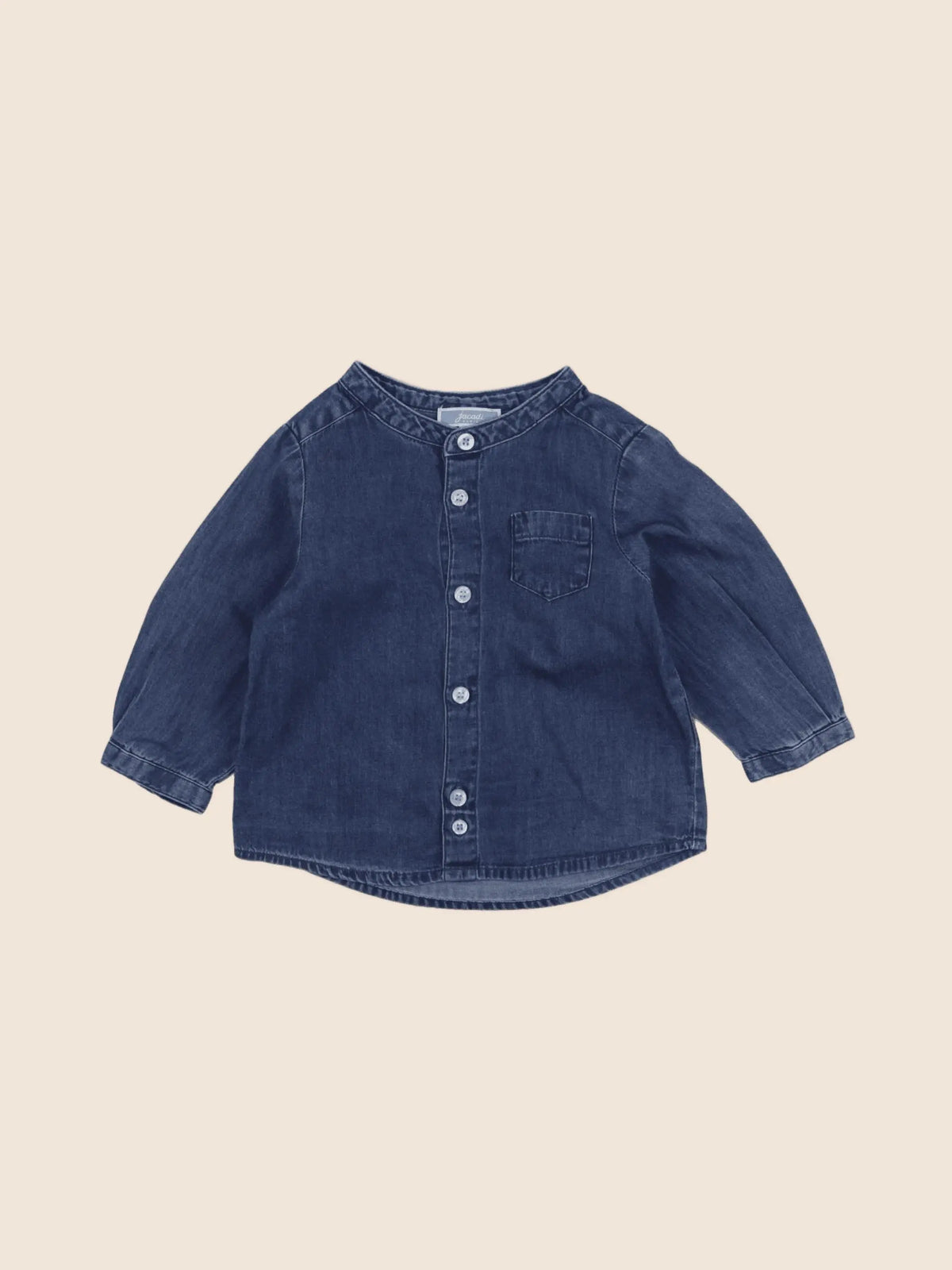 Jacadi - chemise bleu - 6 mois