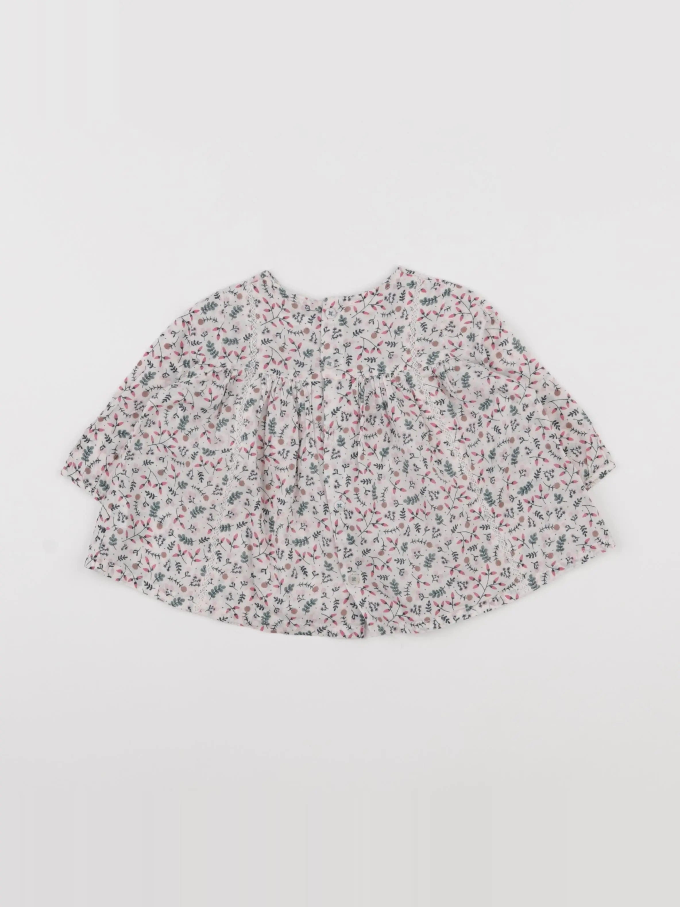 Boutchou - blouse multicolore - 9 mois