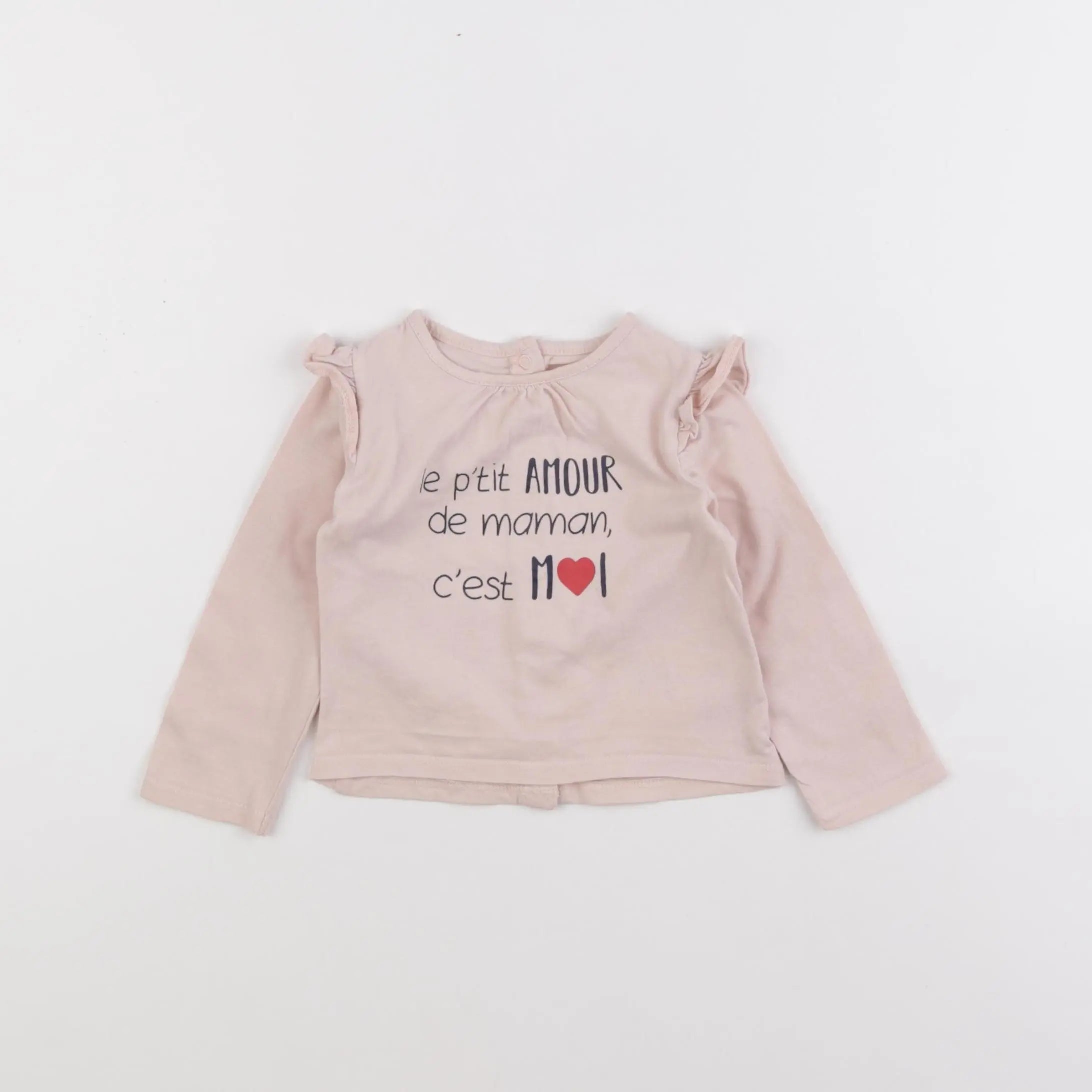 Vertbaudet - tee-shirt rose - 6 mois