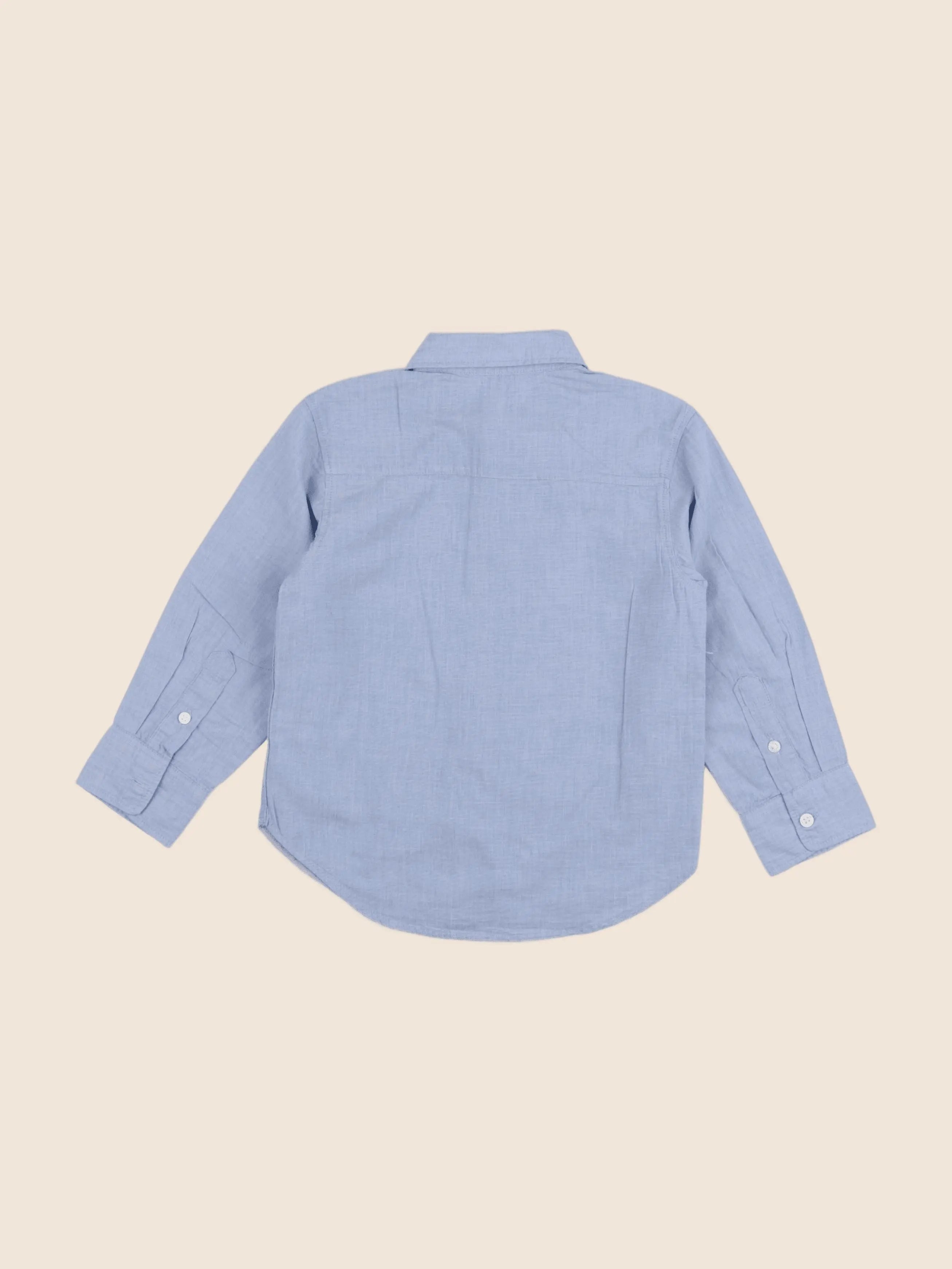 H&M - chemise bleu - 2/3 ans