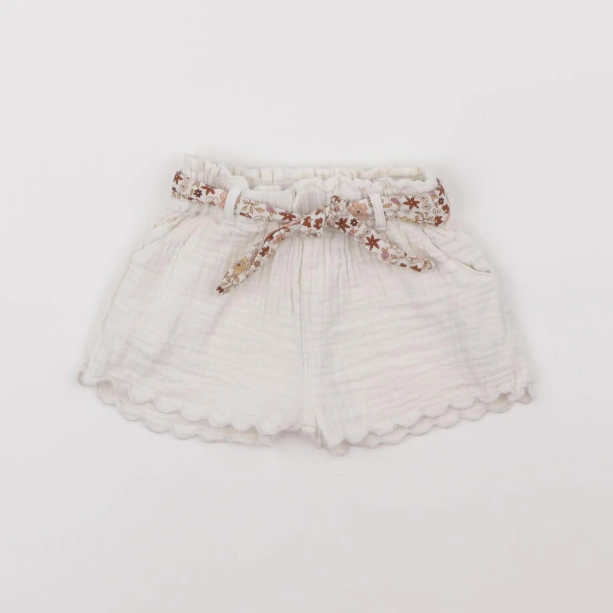 Vertbaudet - short blanc - 12 mois
