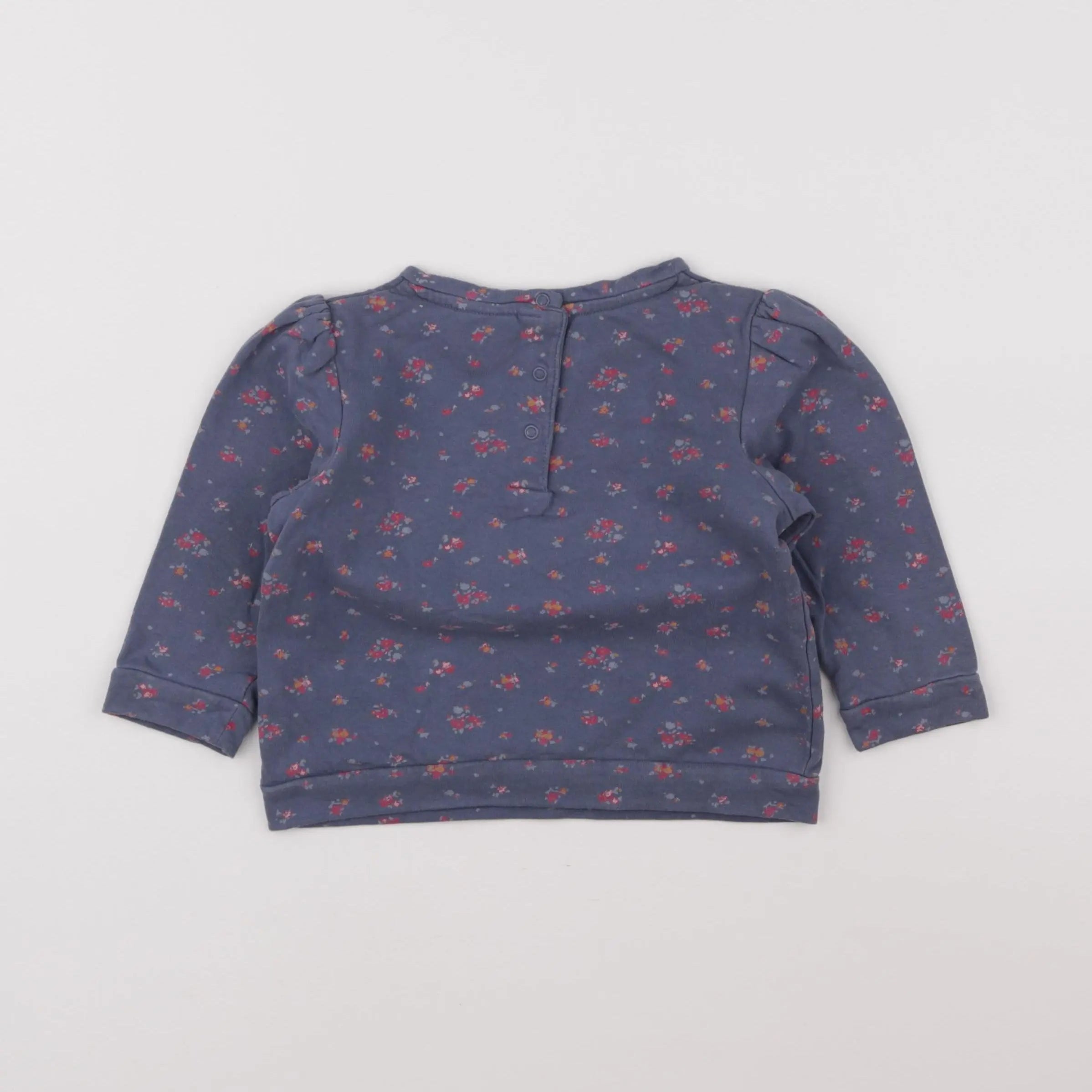 Vertbaudet - sweat bleu - 18 mois