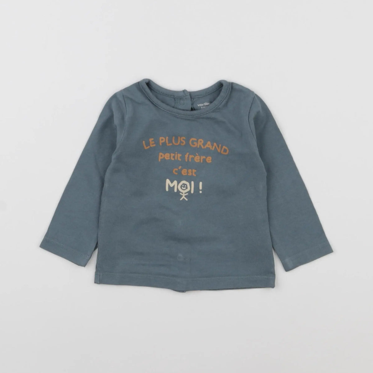 Vertbaudet - tee-shirt vert - 6 mois