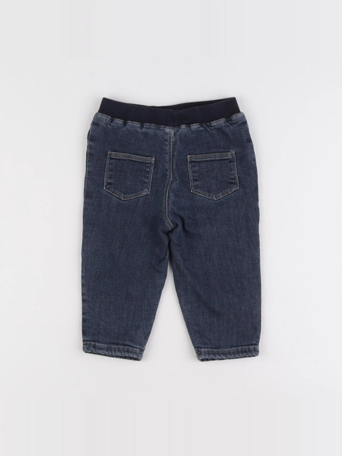 Boutchou - jean doublé bleu - 12 mois