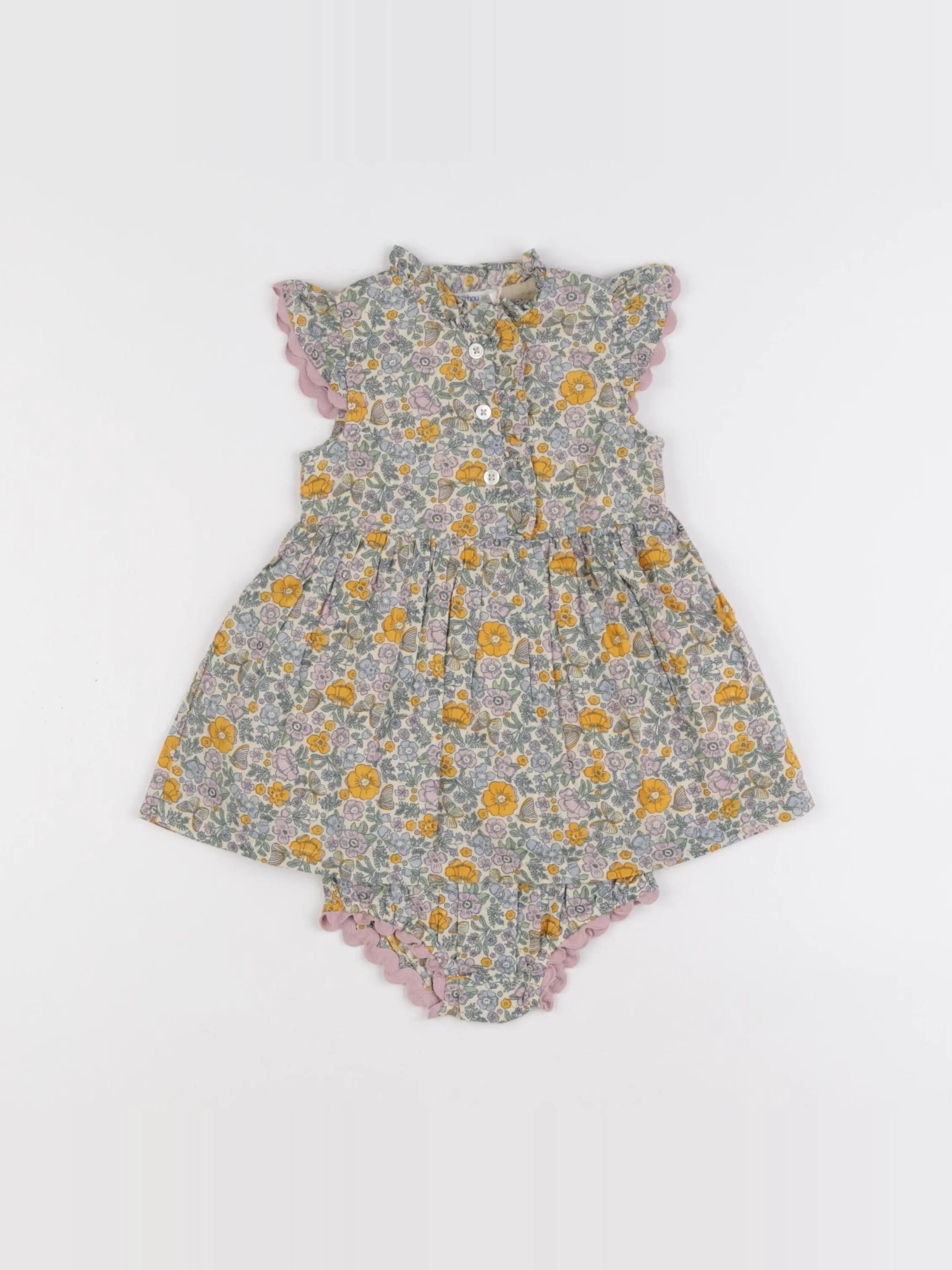 Boutchou - robe multicolore - 6 mois