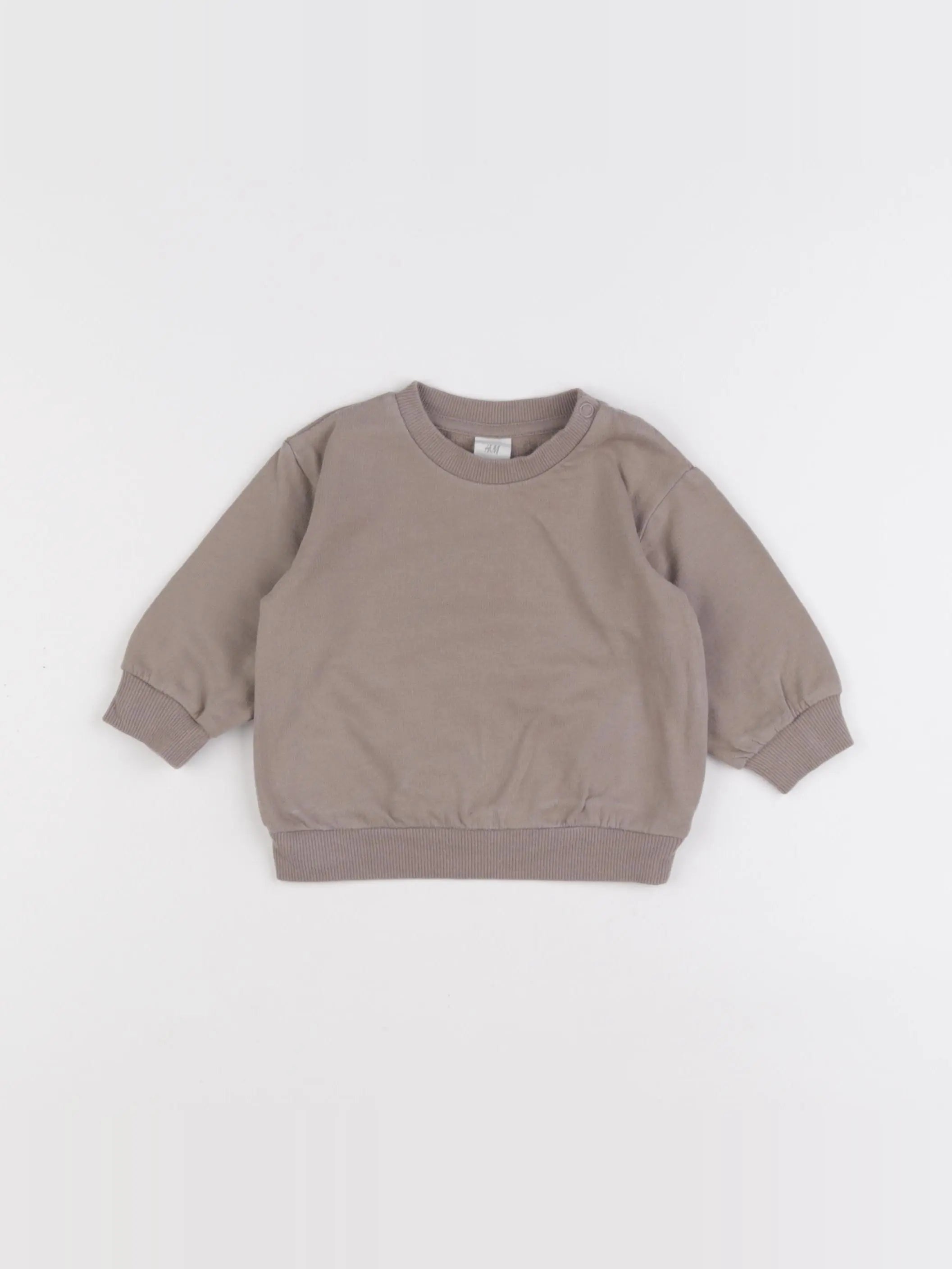 H&M - sweat marron - 3 mois