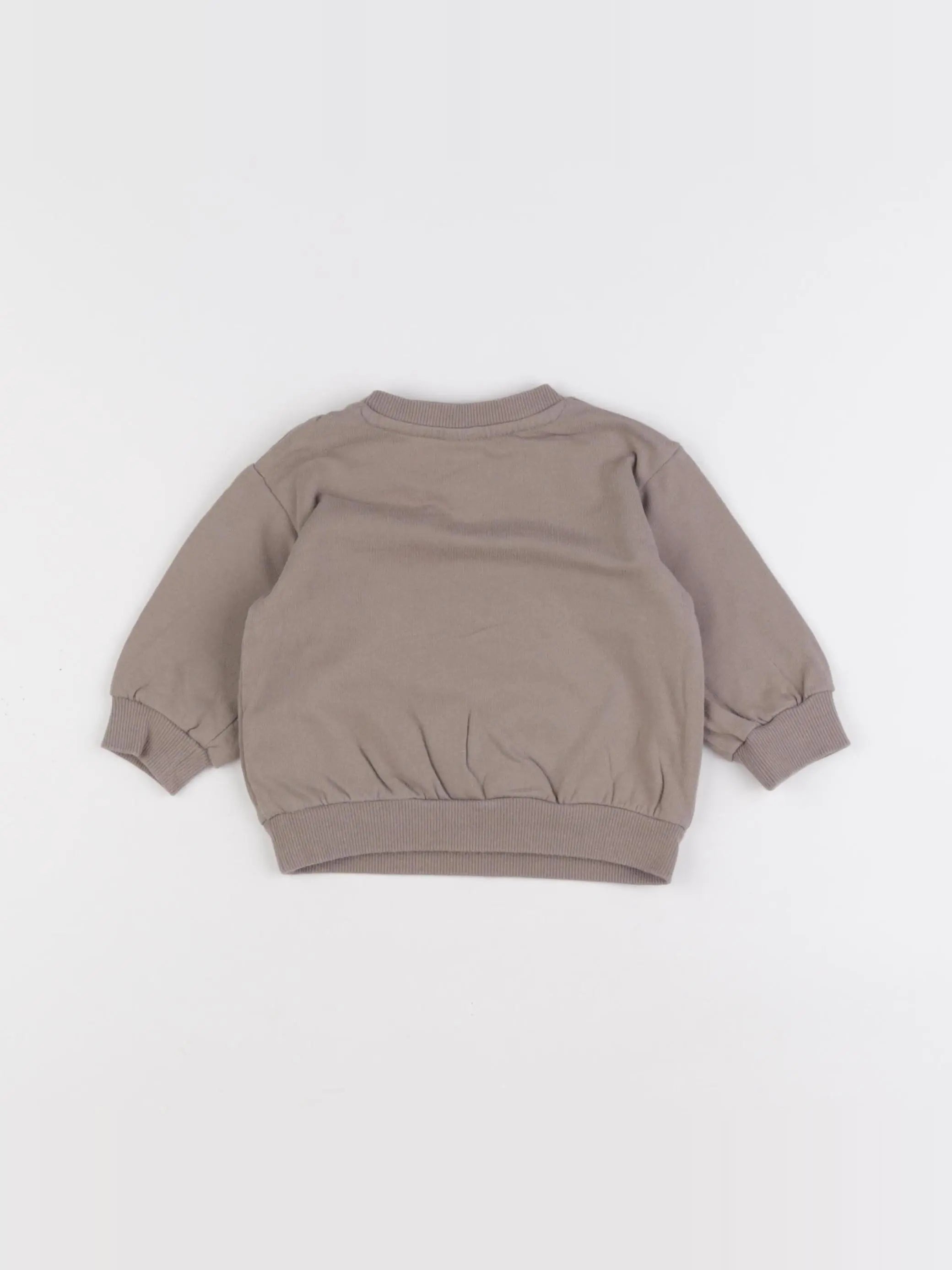 H&M - sweat marron - 3 mois