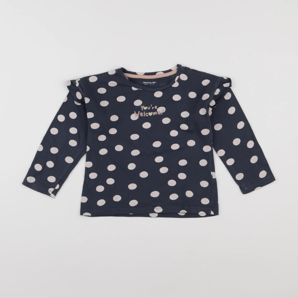 Vertbaudet - tee-shirt bleu - 4 ans