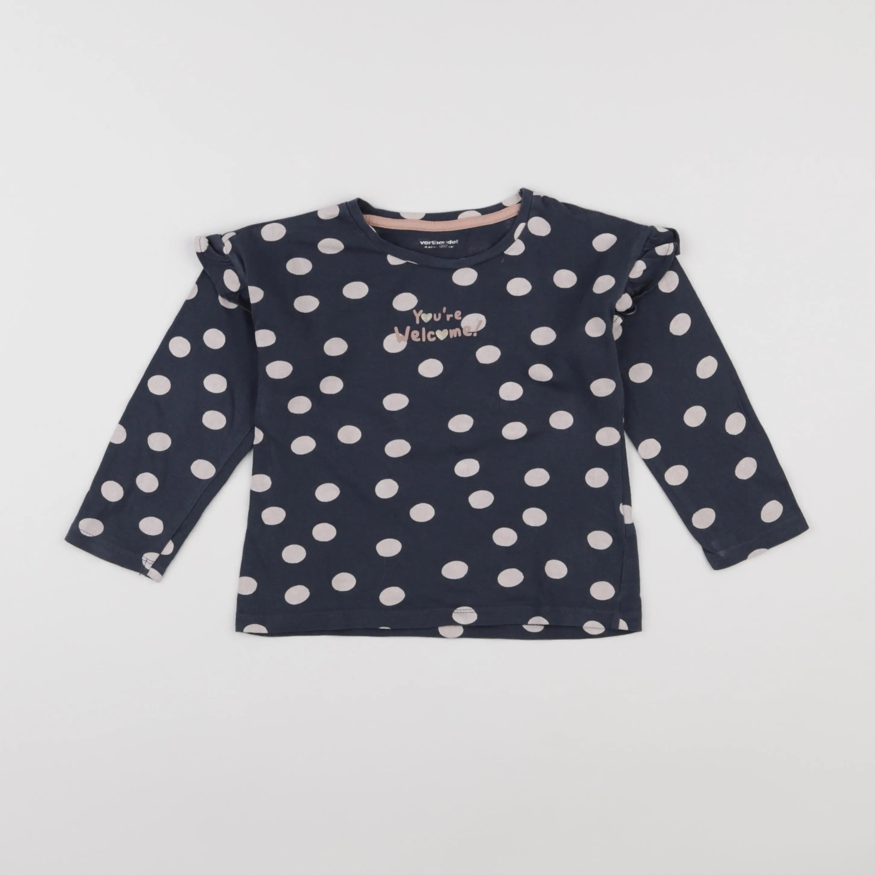 Vertbaudet - tee-shirt bleu - 4 ans