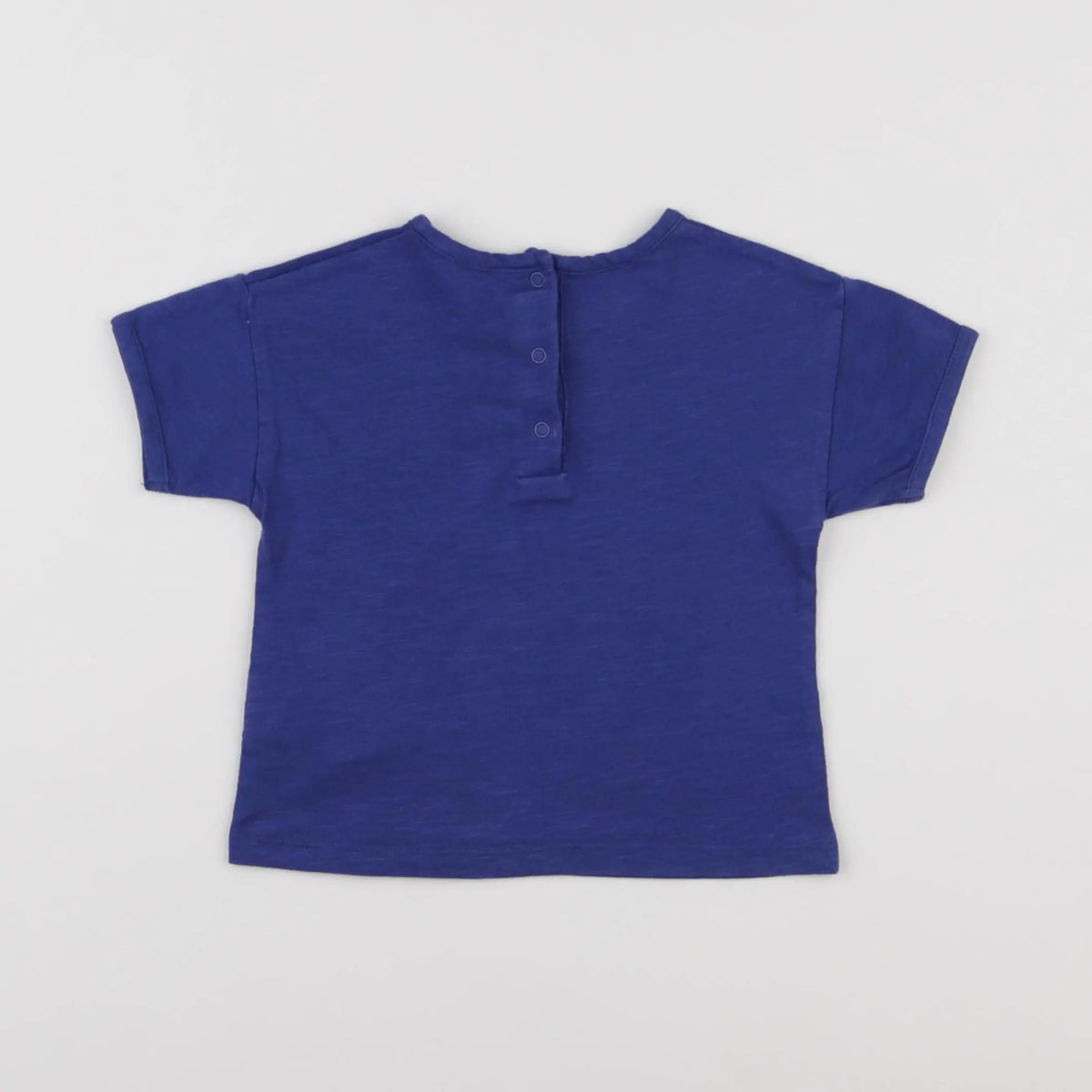 Vertbaudet - tee-shirt bleu - 12 mois