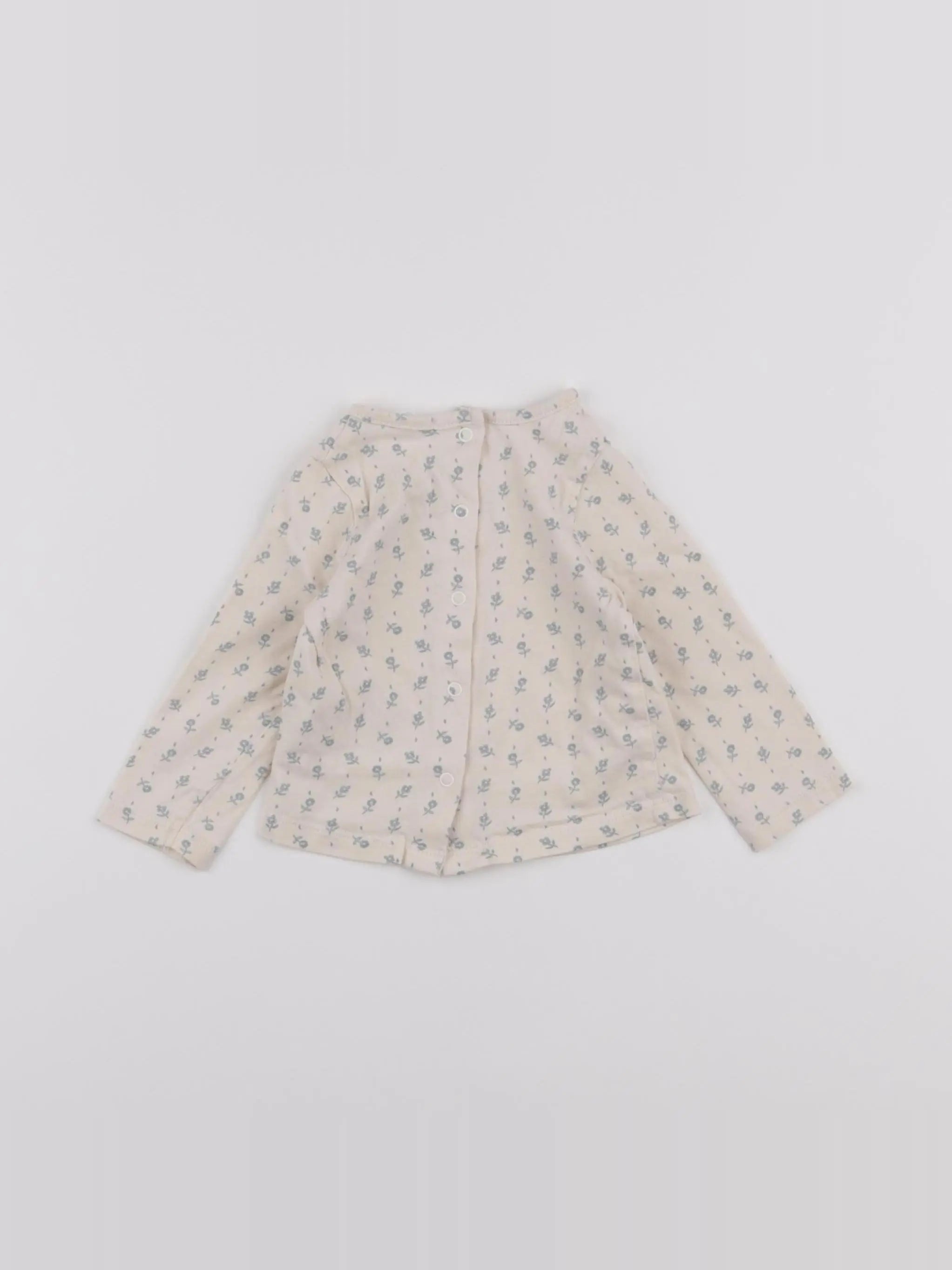 Vertbaudet - tee-shirt beige - 6 mois