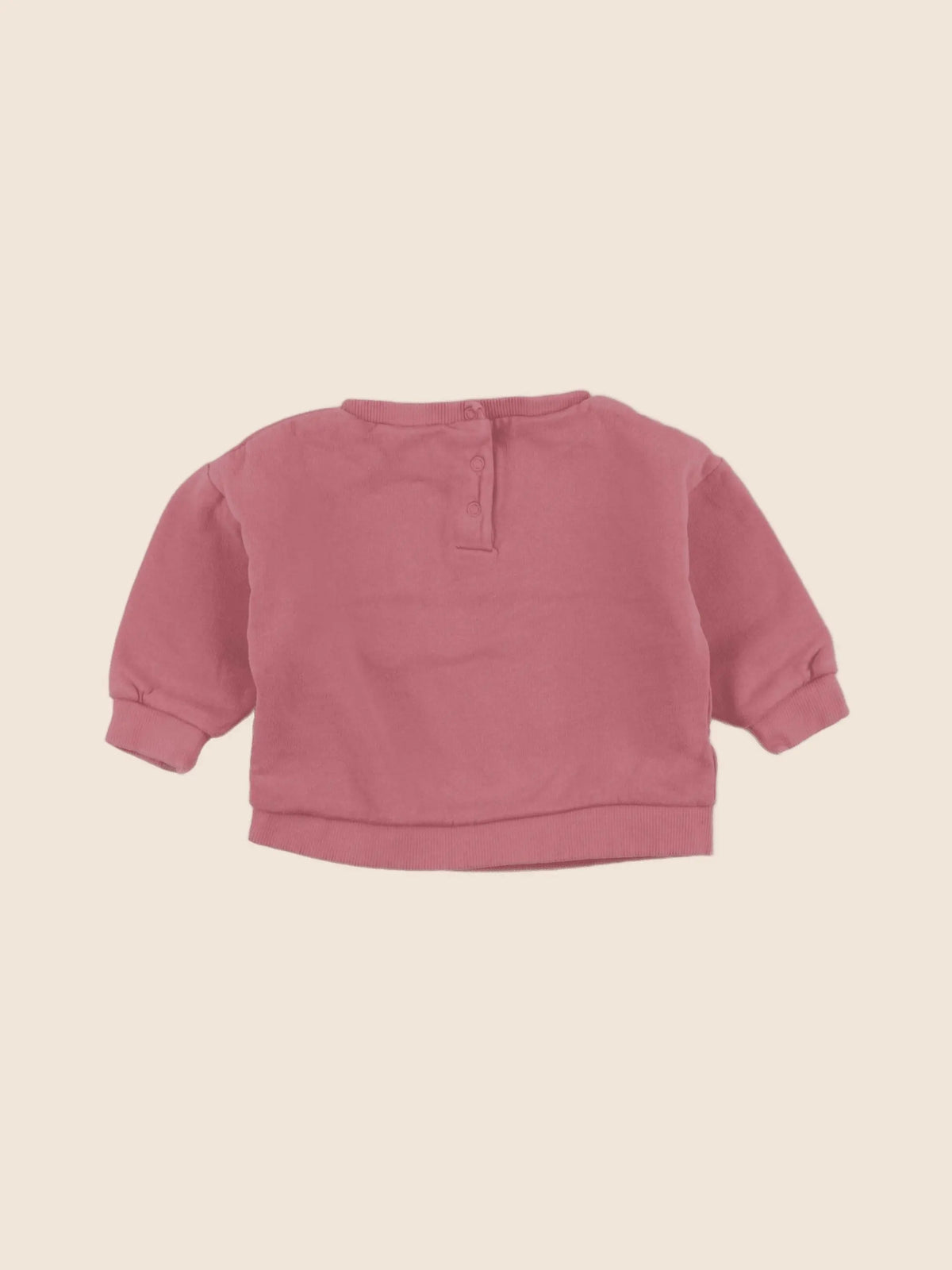 Vertbaudet - sweat rose - 12 mois