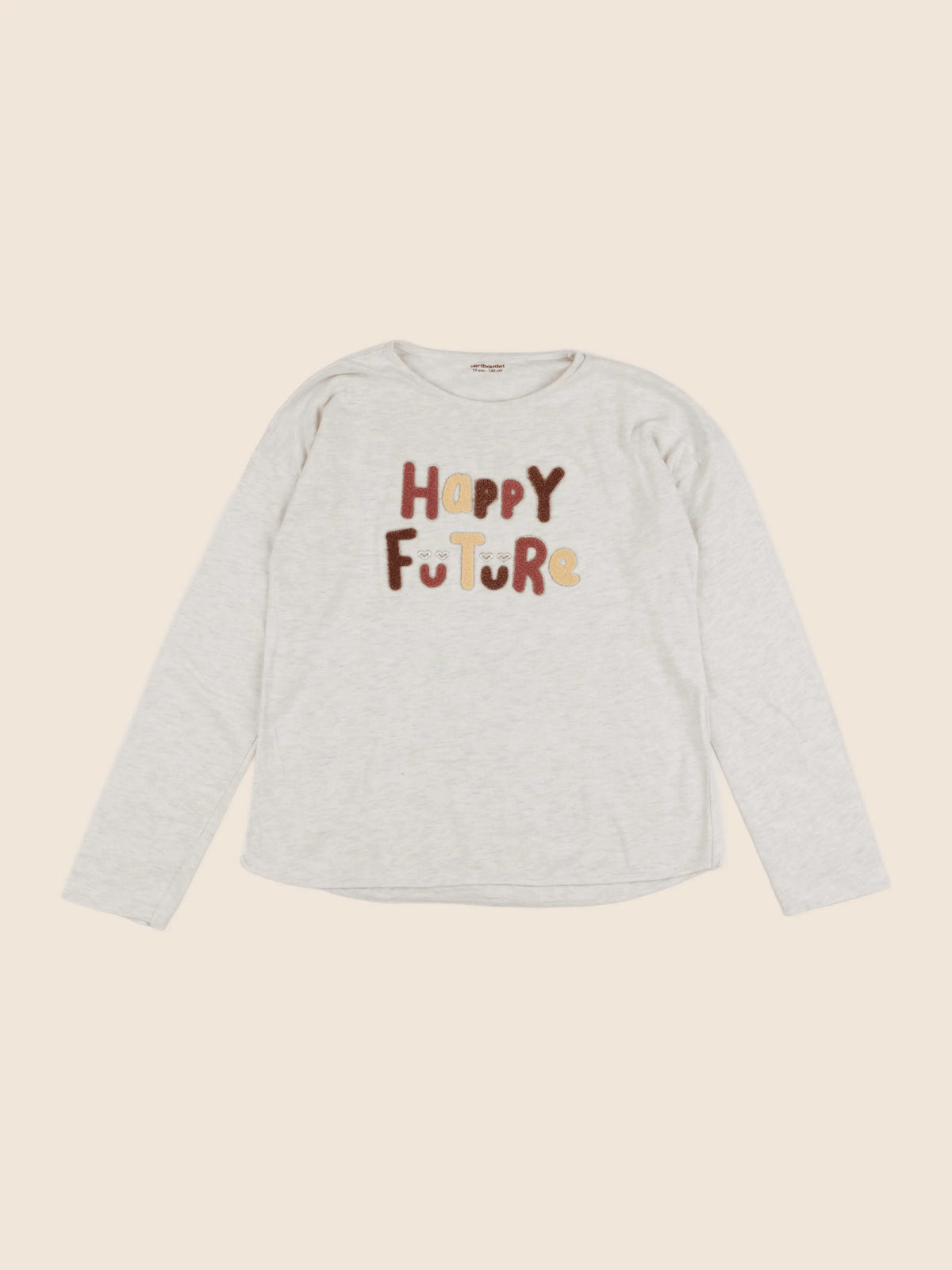 Vertbaudet - tee-shirt beige - 10 ans