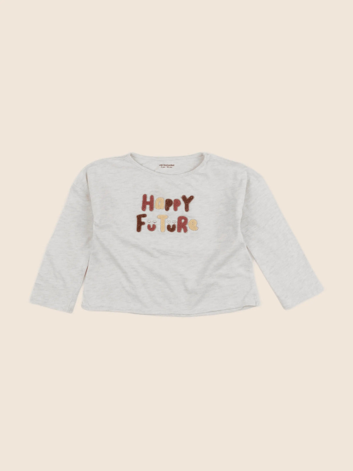 Vertbaudet - tee-shirt gris, or - 3 ans