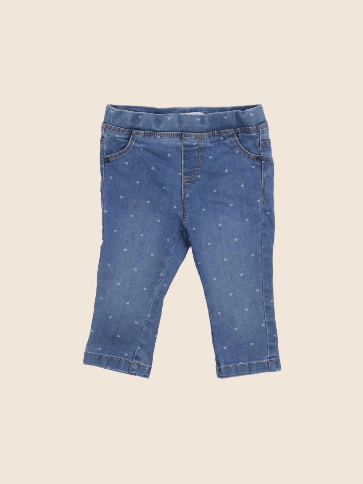 Vertbaudet - jegging bleu - 12 mois